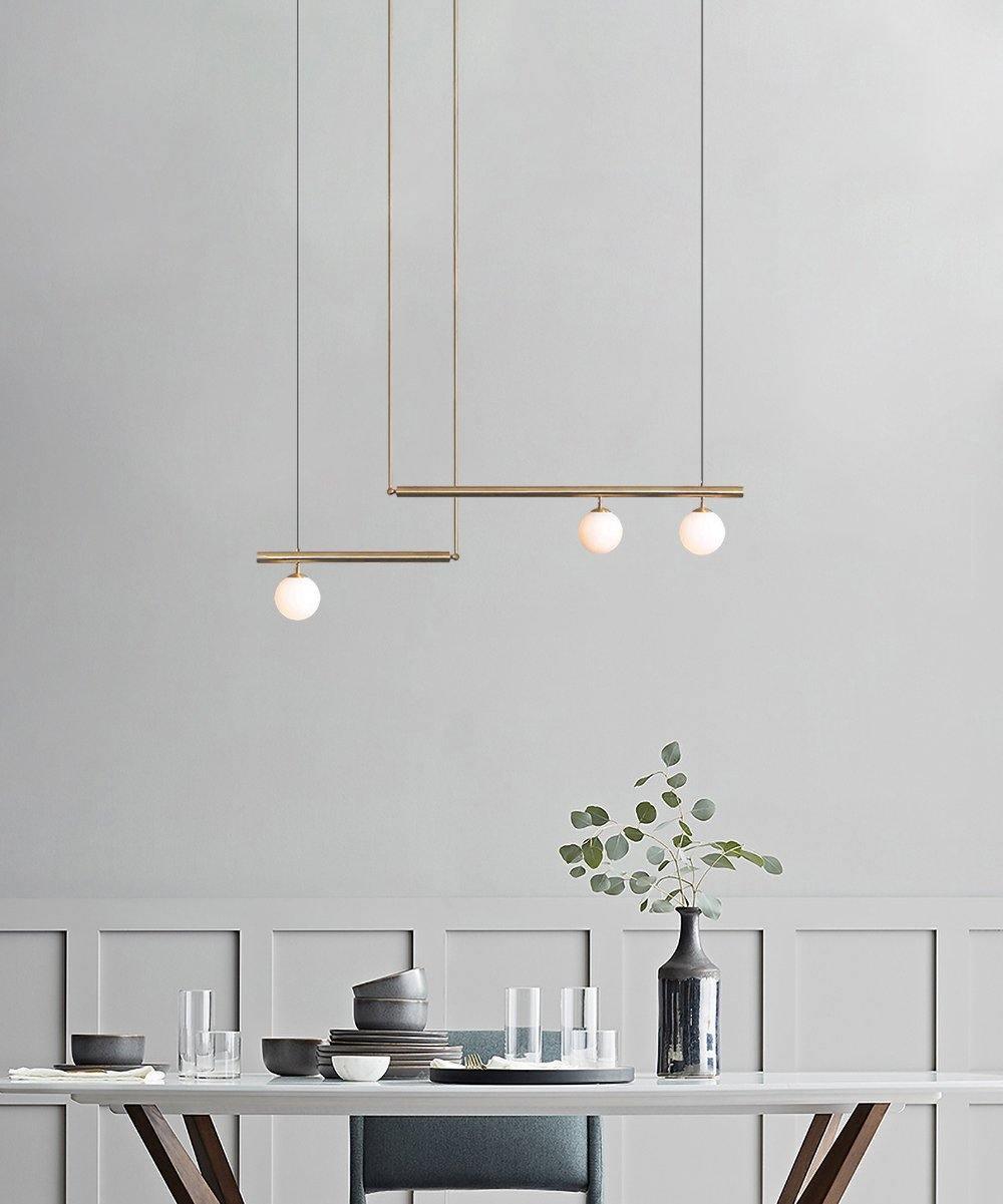 Vakkerlight Satellite Geometric Modern Ceiling Pendant Light – Gold/Black/Brass