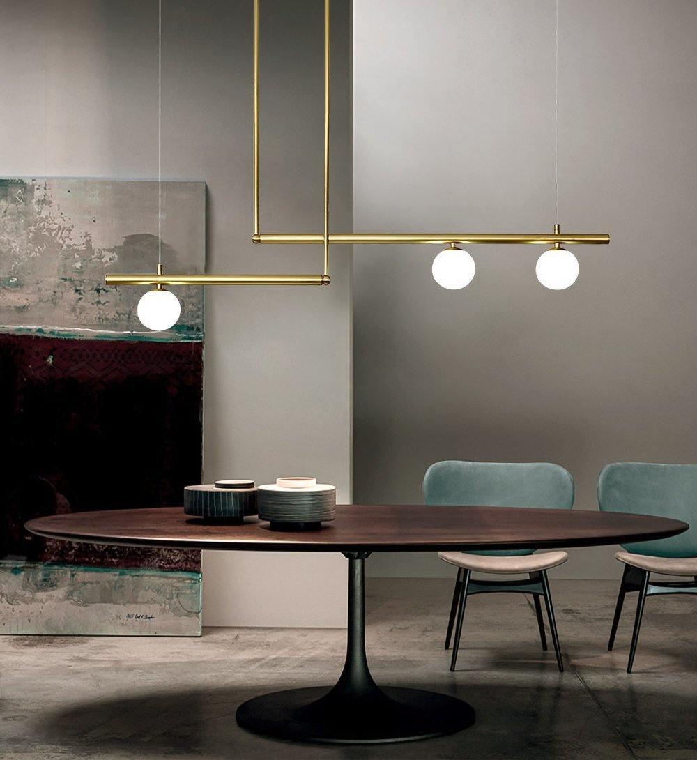 Vakkerlight Satellite Geometric Modern Ceiling Pendant Light – Gold/Black/Brass