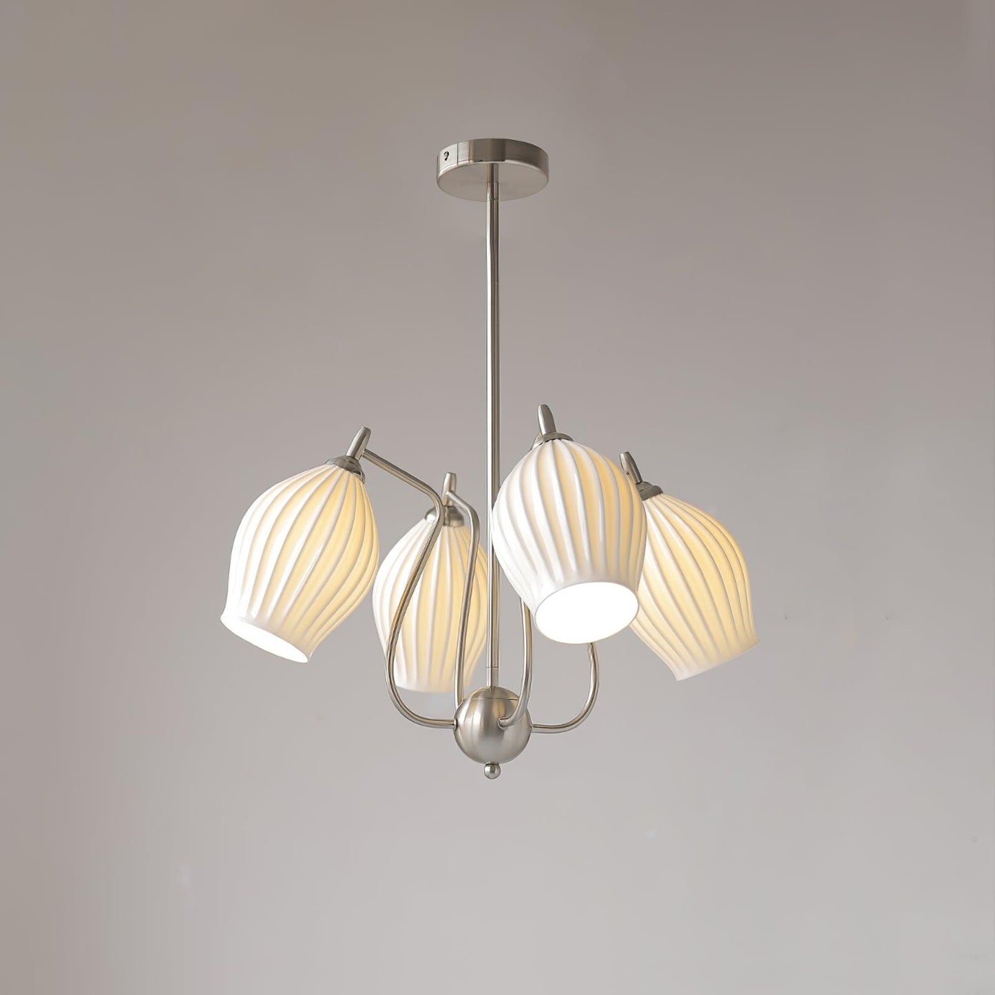 Ceramic Ribbed Chandelier - YIOSI