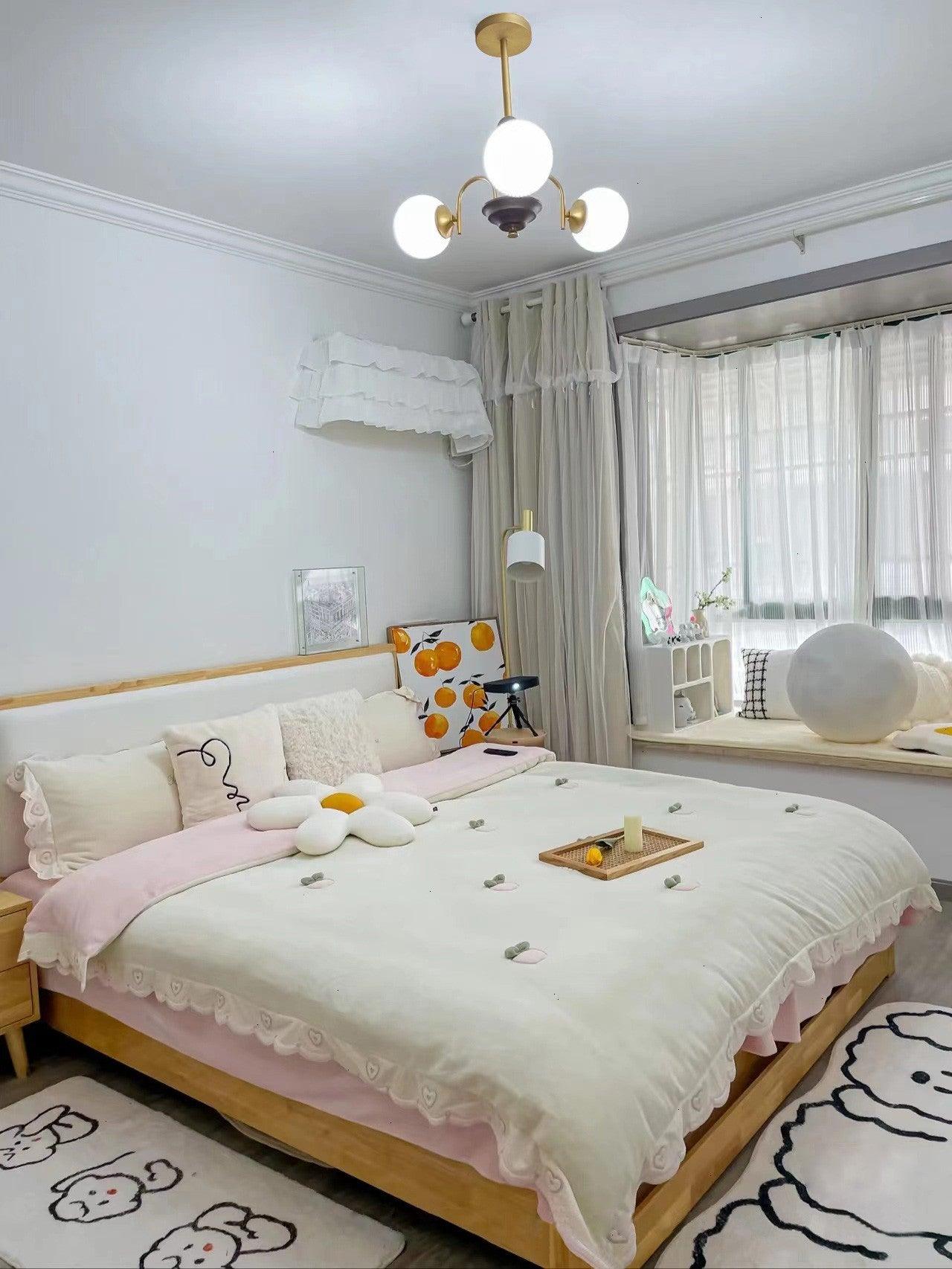 Sculptural Glass Ribbed Chandelier - YIOSI