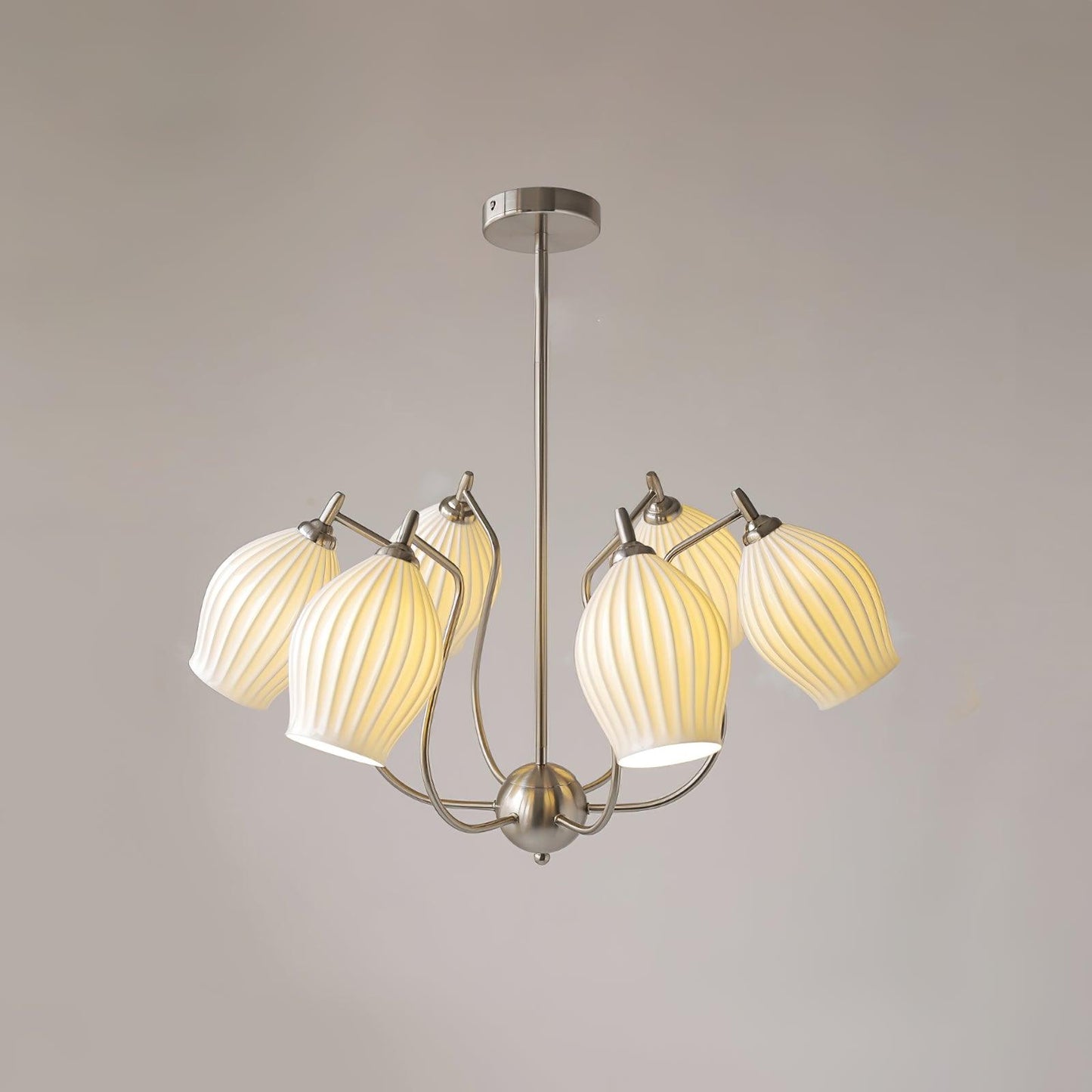 Ceramic Ribbed Chandelier - YIOSI