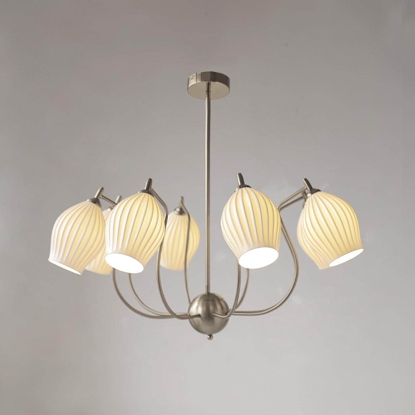 Ceramic Ribbed Chandelier - YIOSI