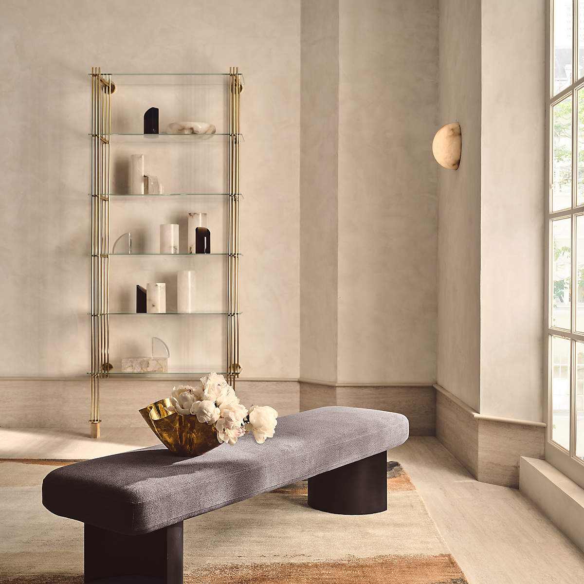 Semicircular Alabaster Wall Lamp - YIOSI
