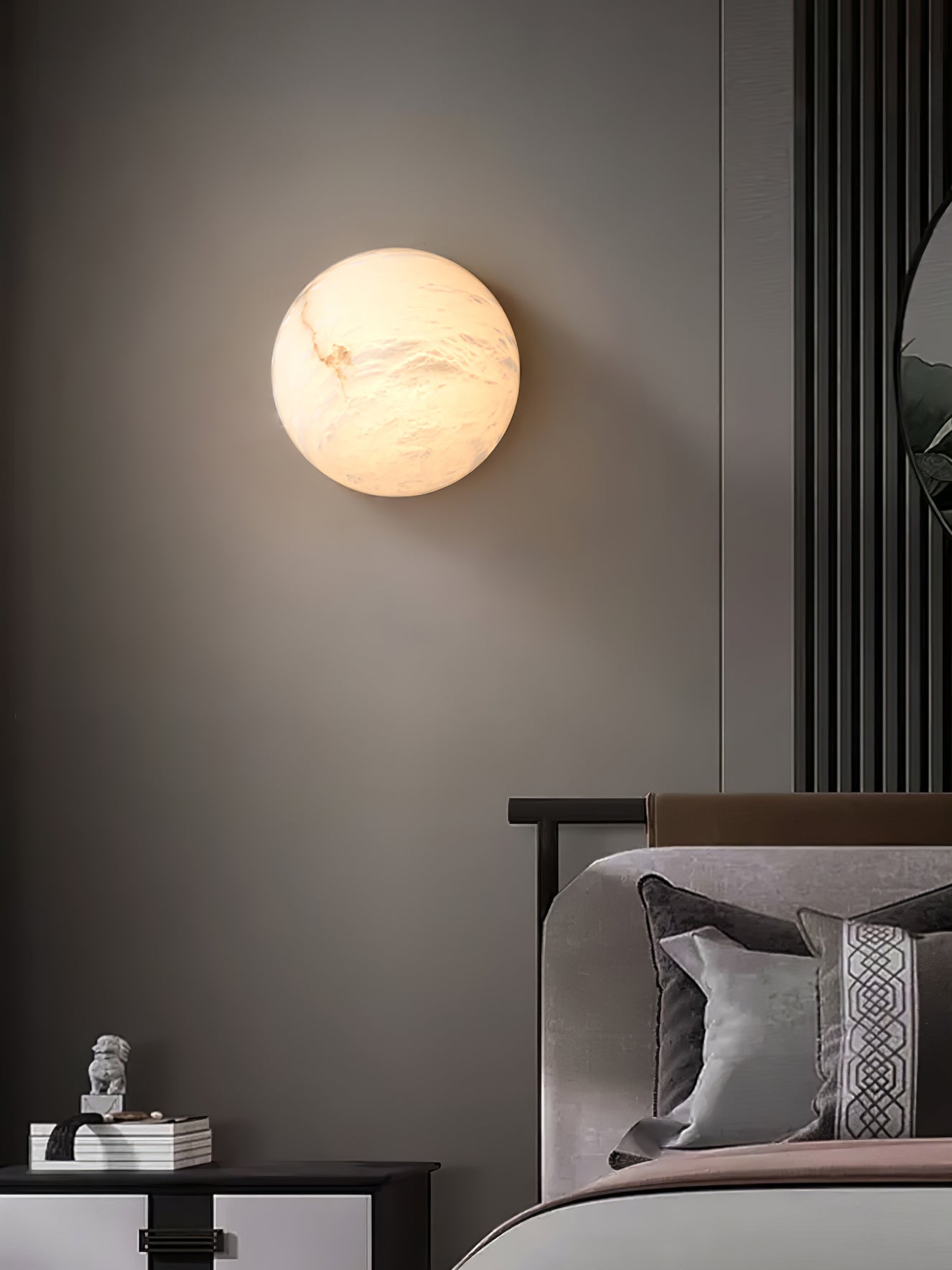 Semicircular Alabaster Wall Lamp - YIOSI