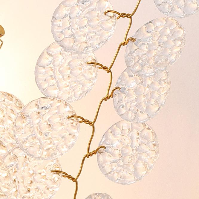 Shiro Noda Brass & Clear Crystal Wall Lamp – Handcrafted Elegance