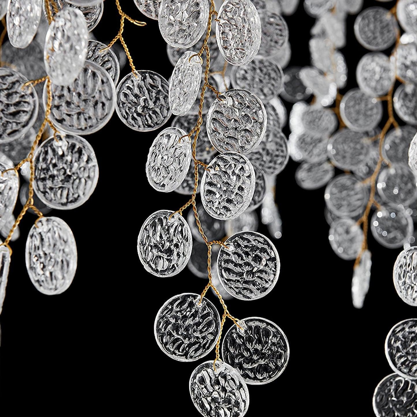 Shiro Noda Brass & Clear Crystal Wall Lamp – Handcrafted Elegance