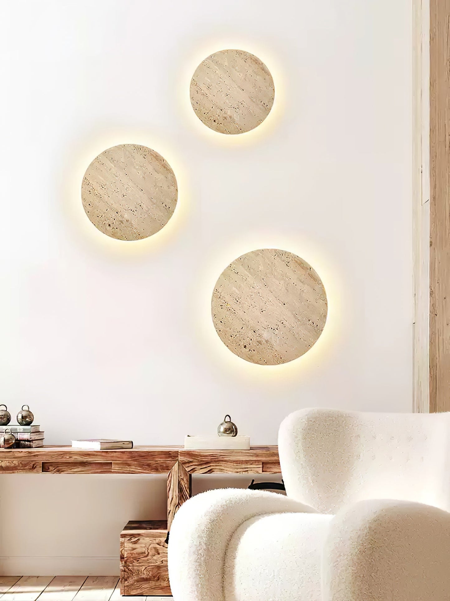 Siena Travertine Wall Light - YIOSI