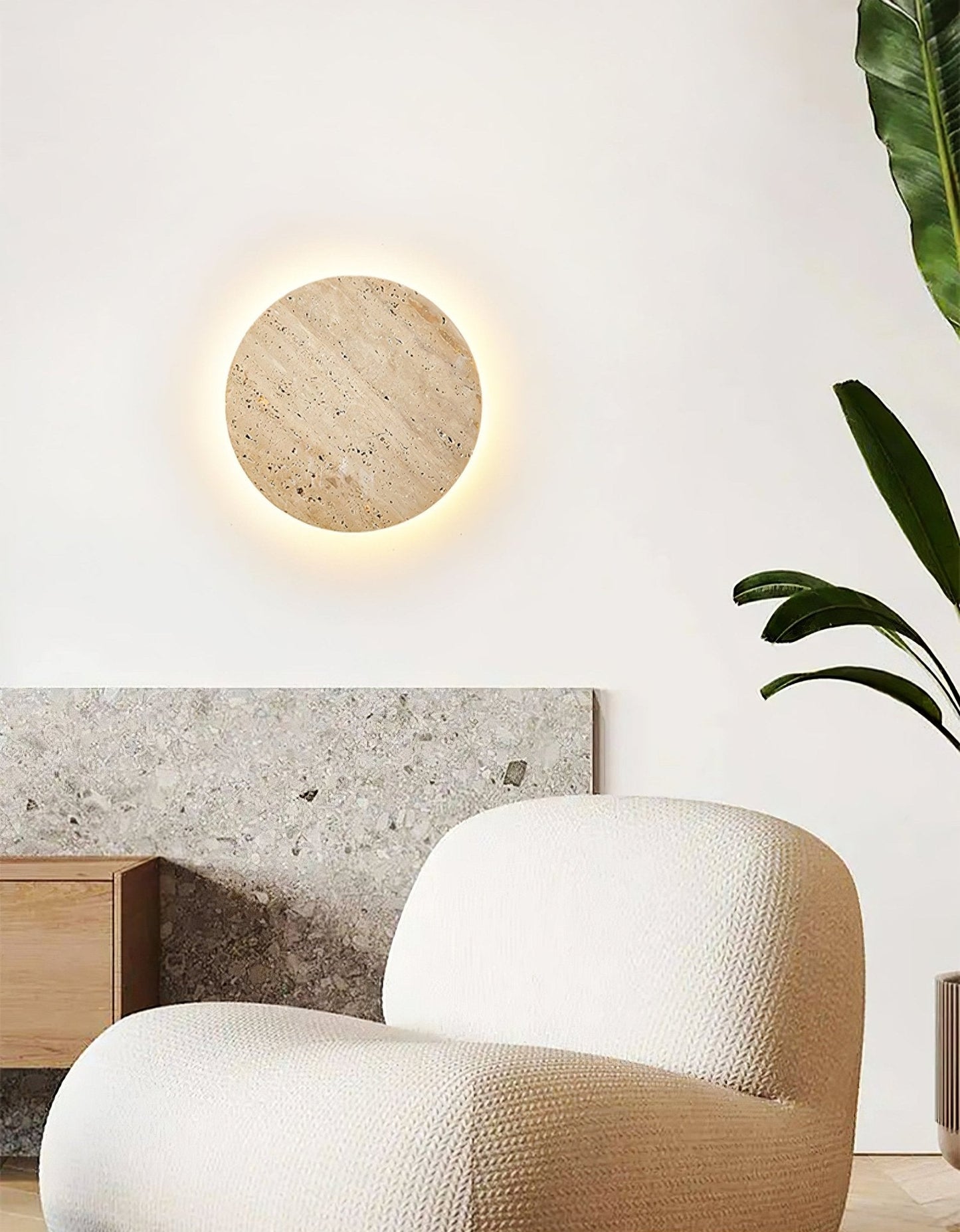 Siena Travertine Wall Light - YIOSI