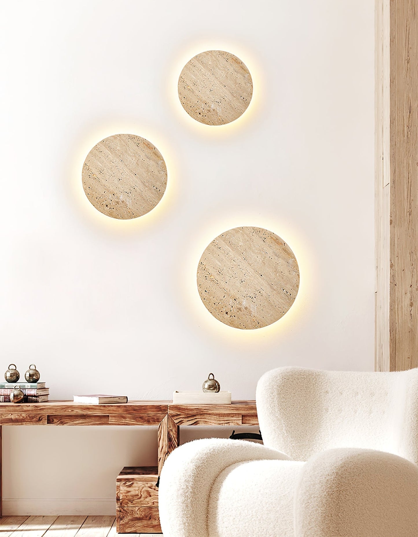 Siena Travertine Wall Light - YIOSI