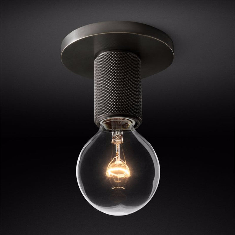 Vakkerlight Simple Style Flush Mount Ceiling Light – Brass Finish
