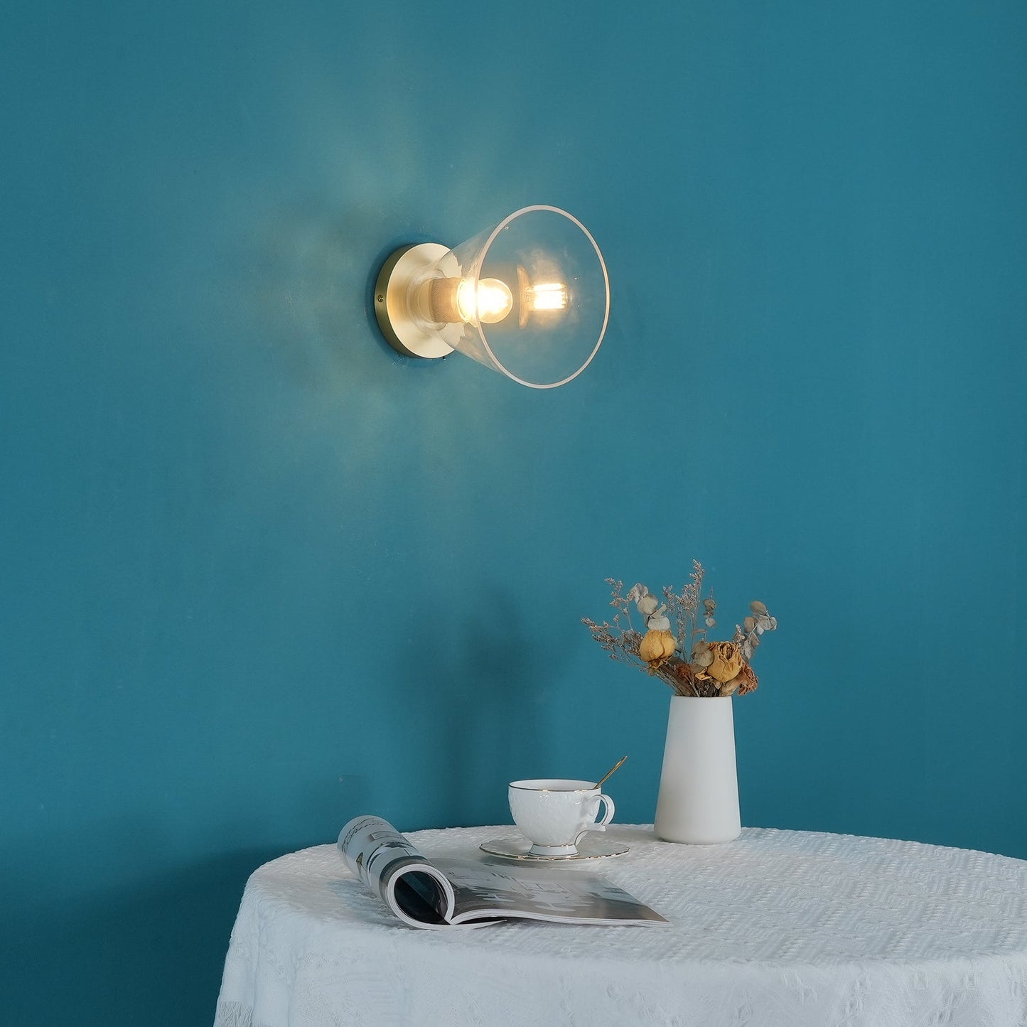 Vakkerlight Simple Style Flush Mount Ceiling Light – Brass Finish