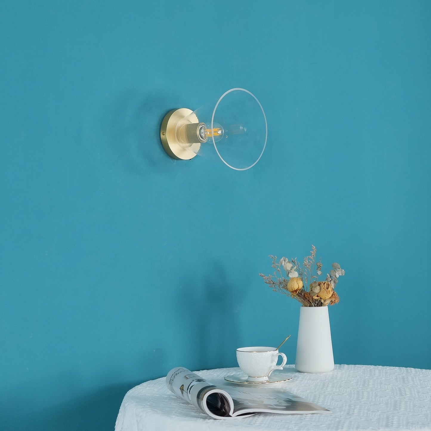 Vakkerlight Simple Style Flush Mount Ceiling Light – Brass Finish