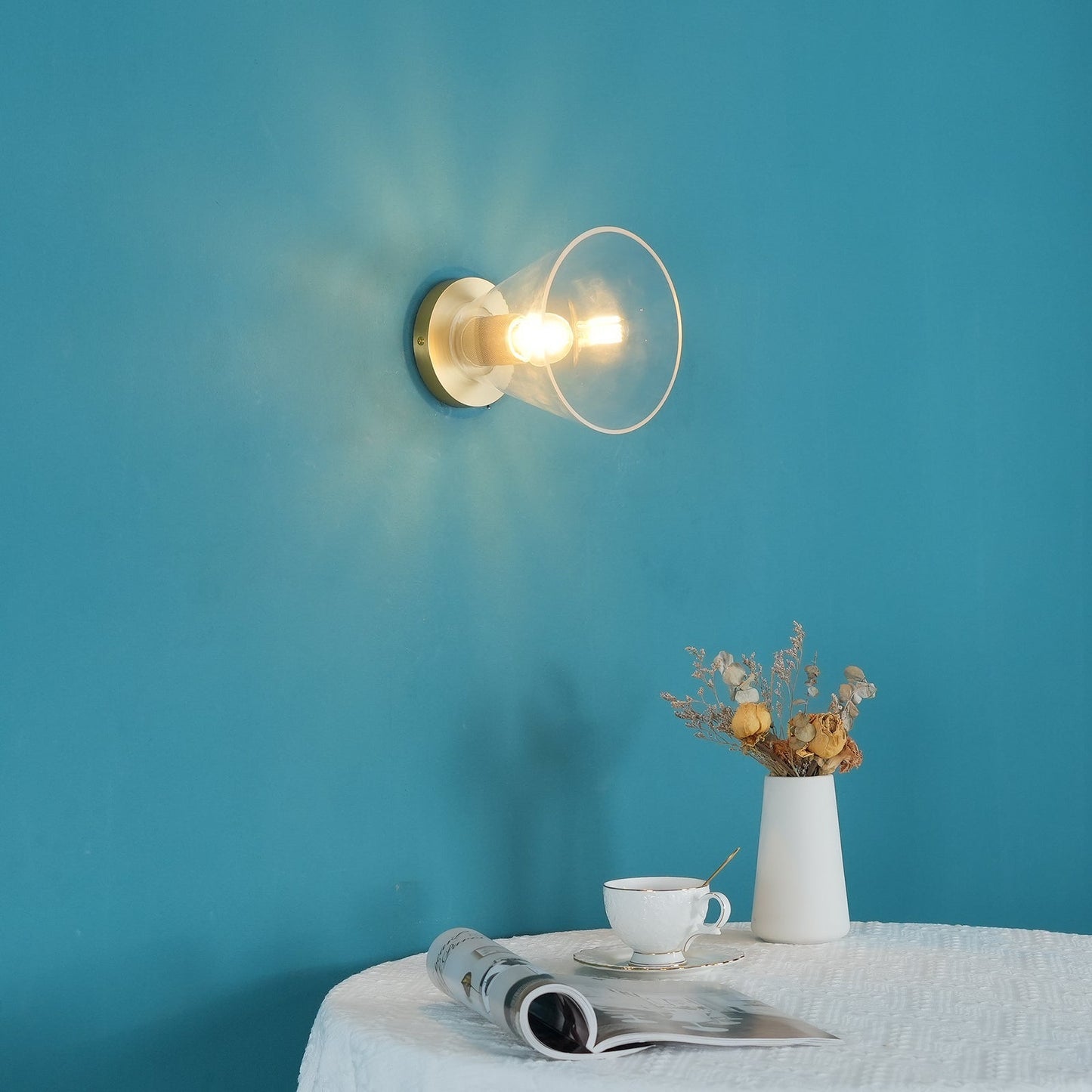 Vakkerlight Simple Style Flush Mount Ceiling Light – Brass Finish