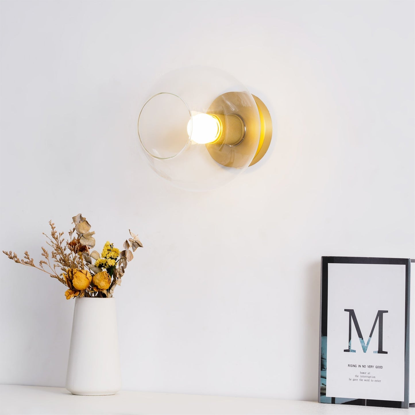 Vakkerlight Simple Style Flush Mount Ceiling Light – Brass Finish