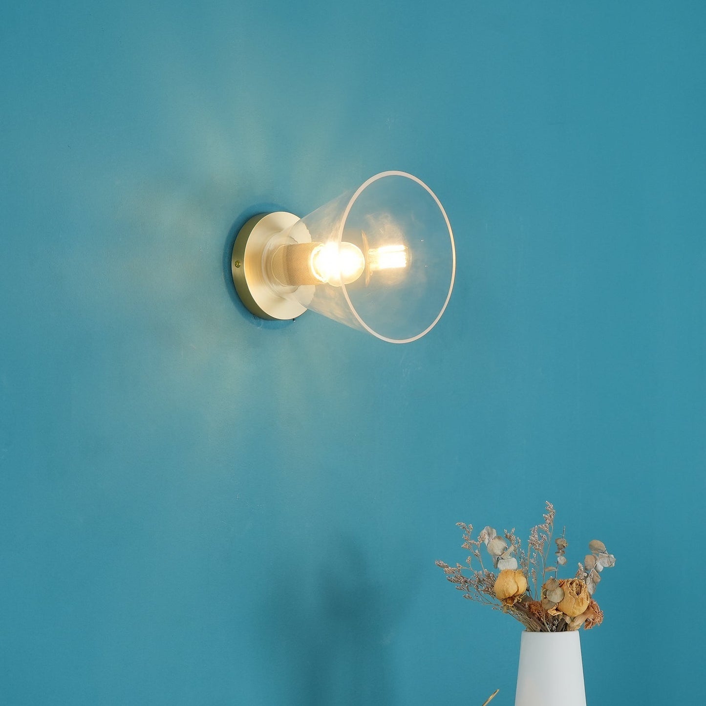 Vakkerlight Simple Style Flush Mount Ceiling Light – Brass Finish