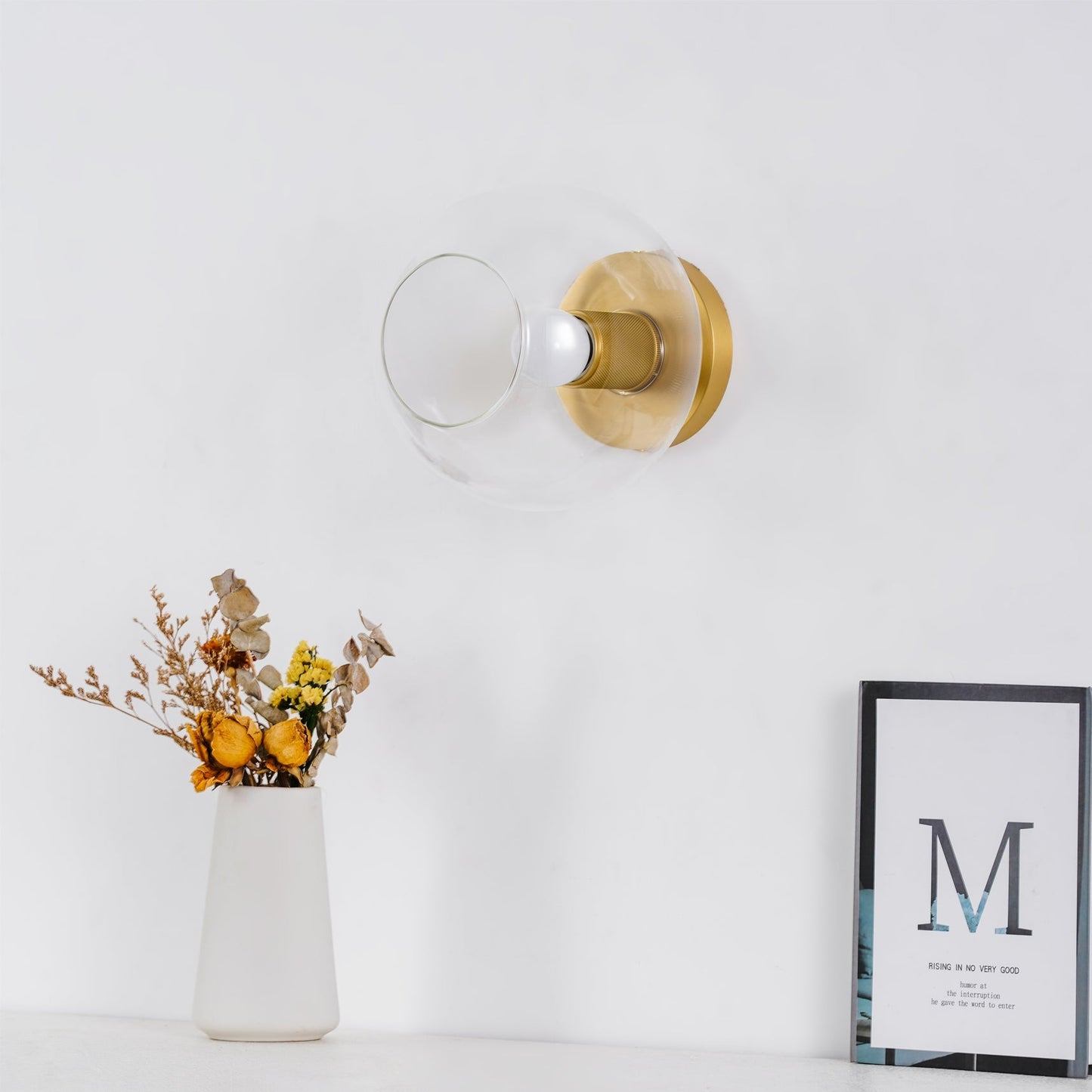 Vakkerlight Simple Style Flush Mount Ceiling Light – Brass Finish