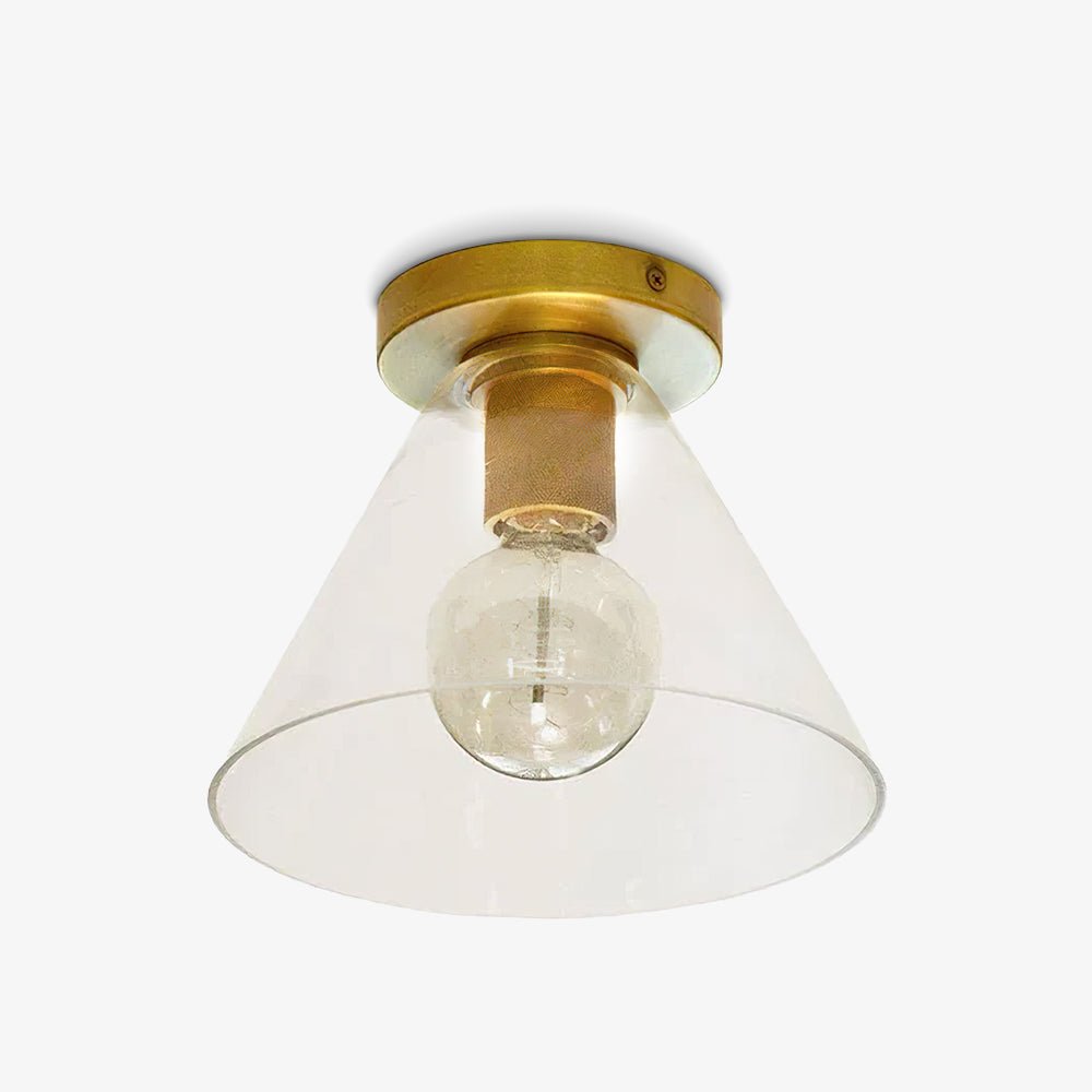 Vakkerlight Simple Style Flush Mount Ceiling Light – Brass Finish