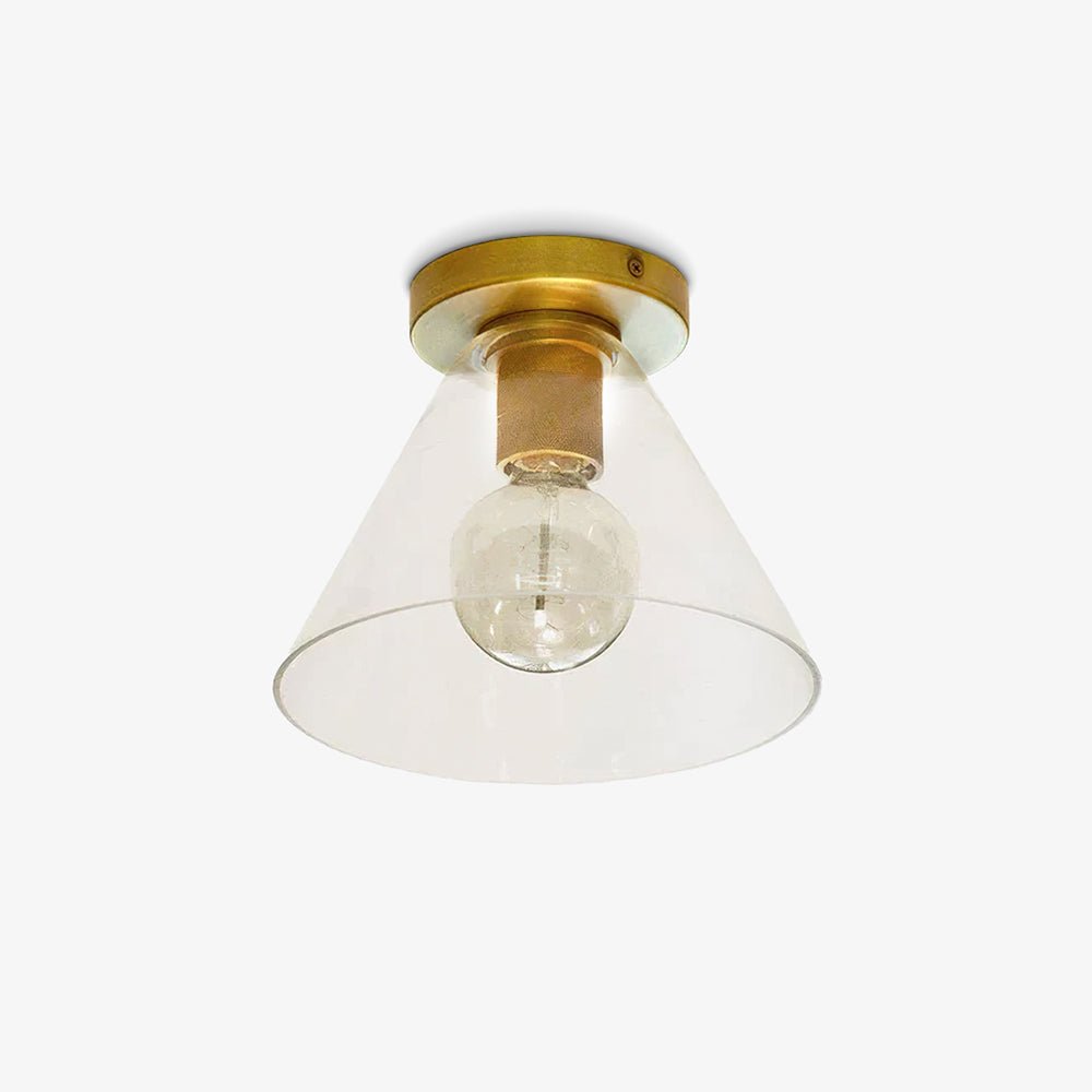 Vakkerlight Simple Style Flush Mount Ceiling Light – Brass Finish