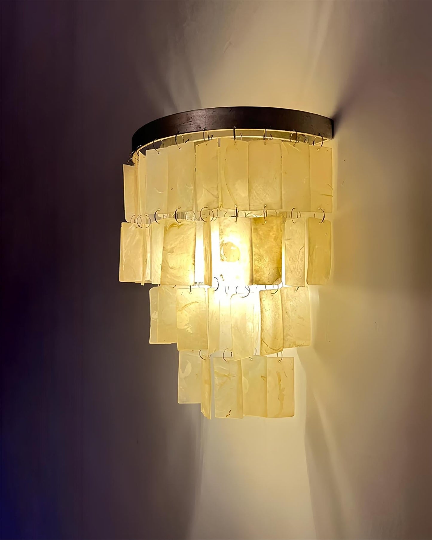 Skye Shell Tiered Wall Lamp - YIOSI