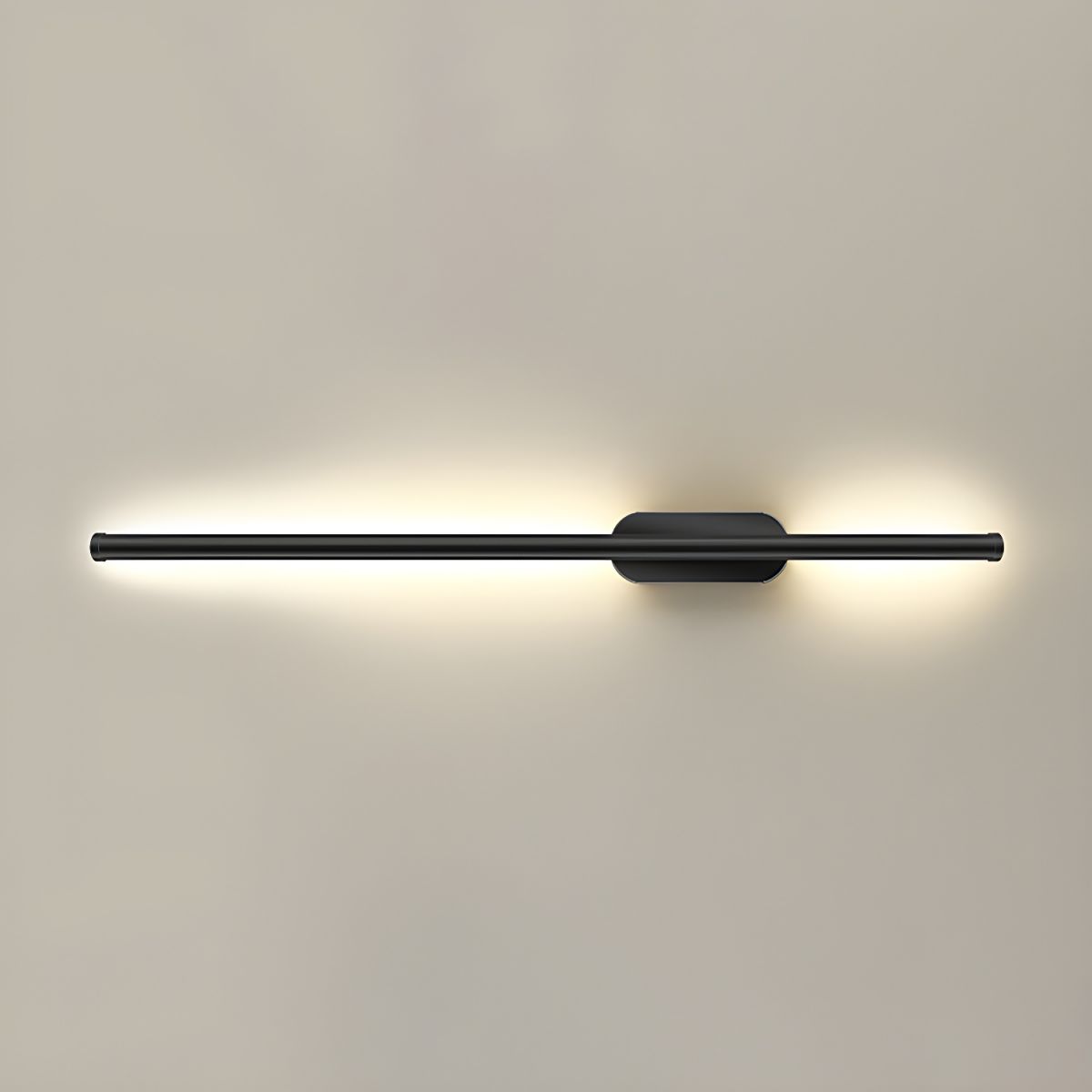 Seraphina Gold Black Linear LED Wall Sconce Modern Ambient Light