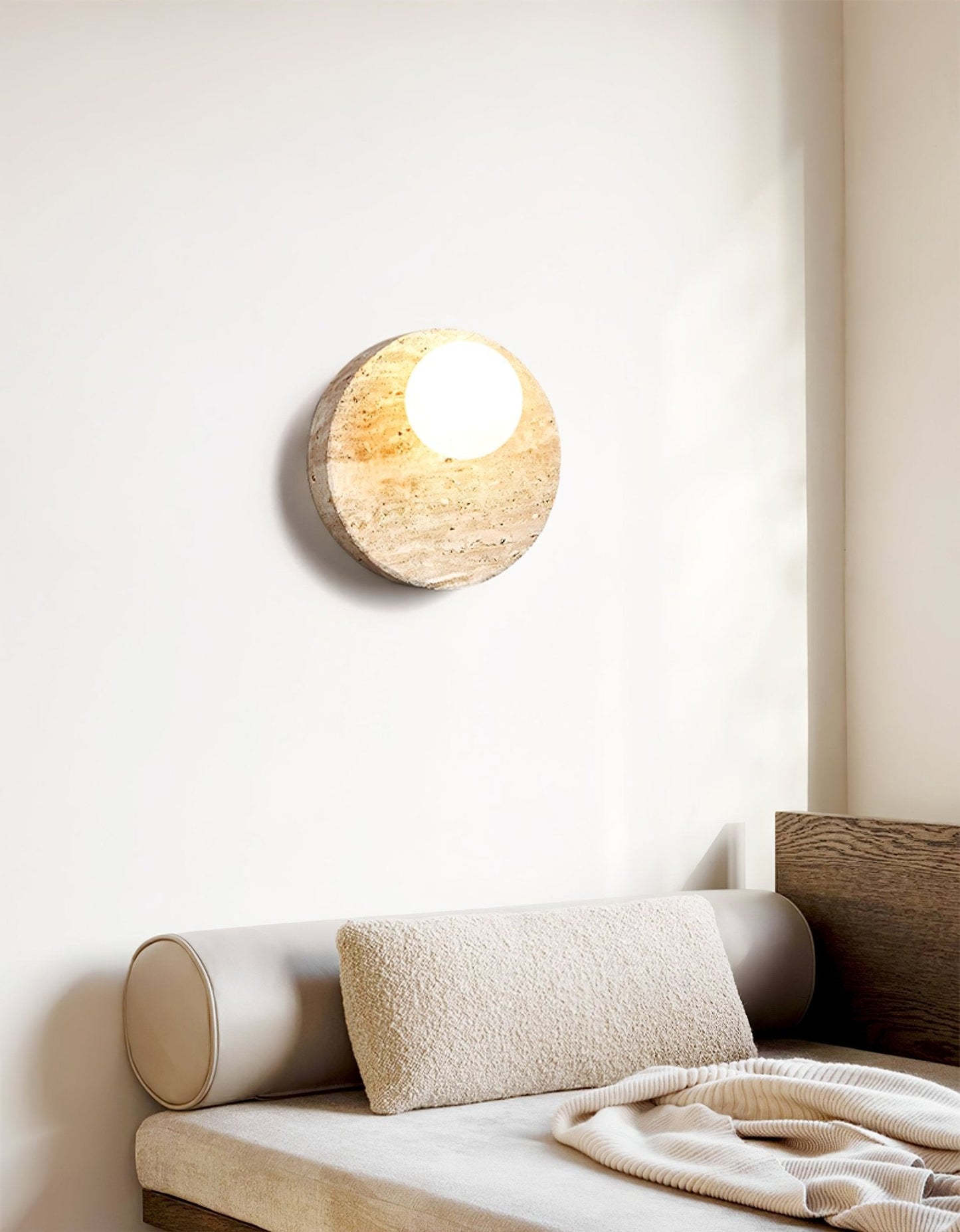 Sorella Travertine Sconce - YIOSI