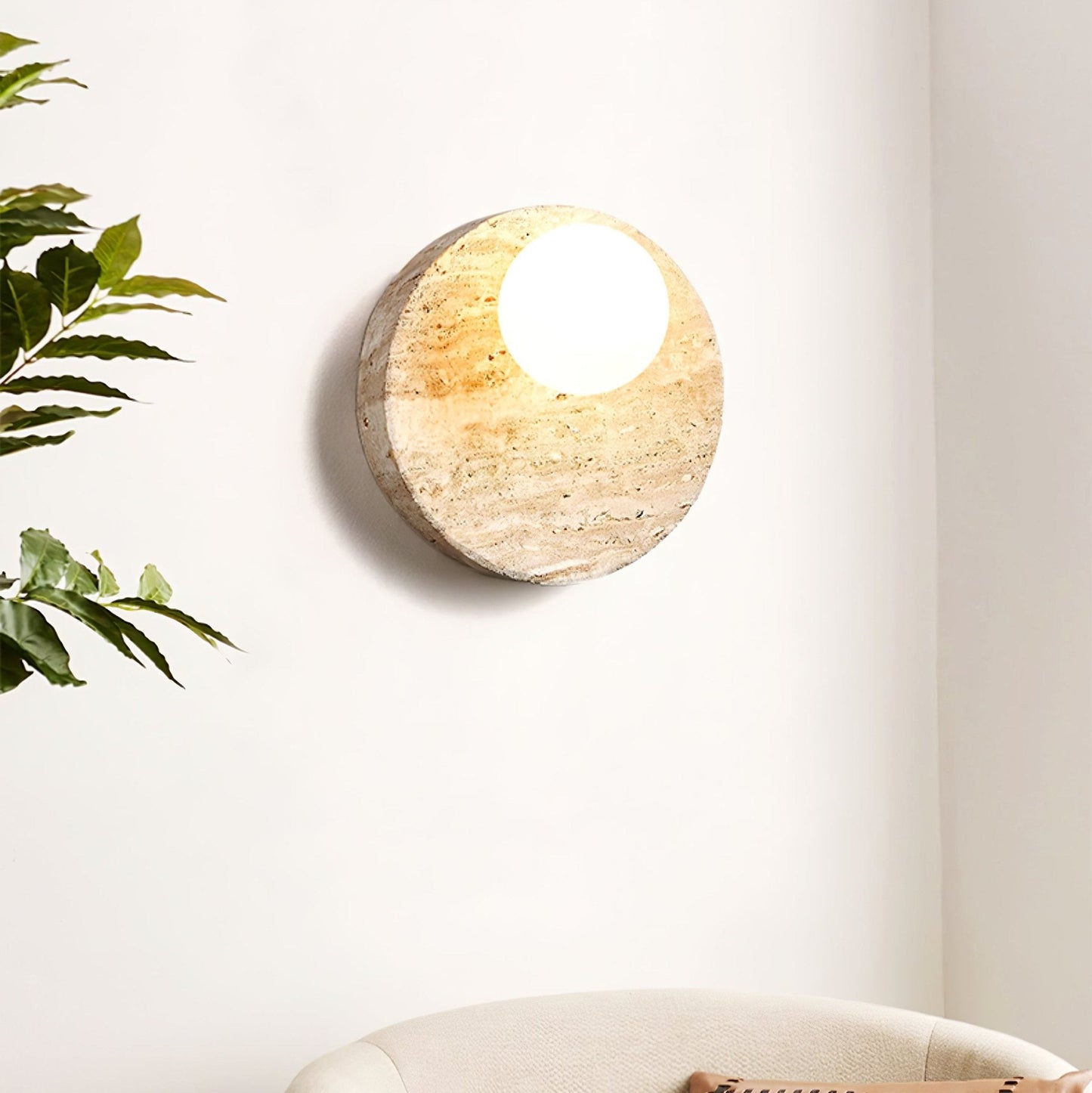 Sorella Travertine Sconce - YIOSI