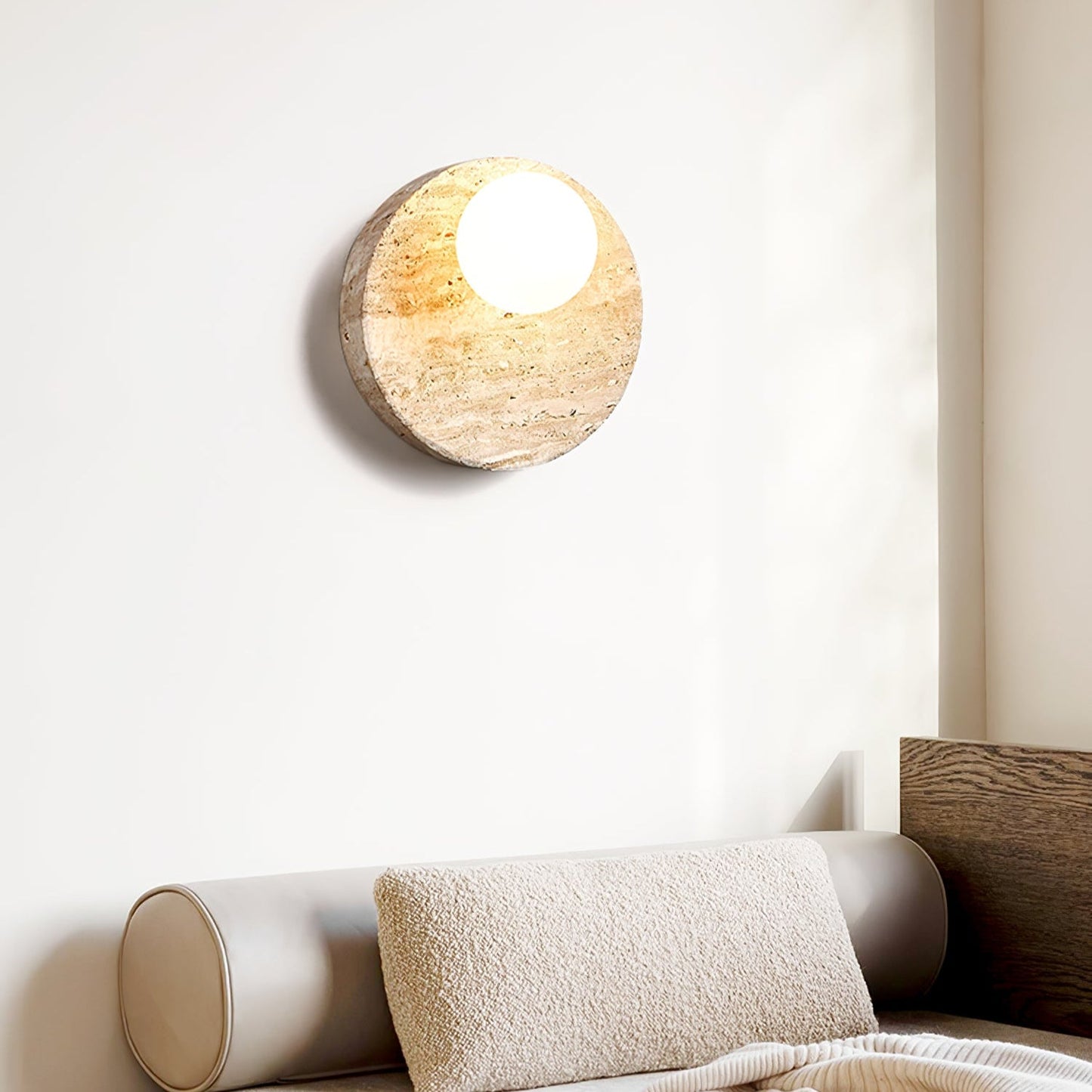 Sorella Travertine Sconce - YIOSI