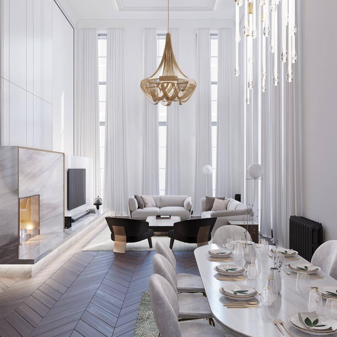 Tassel Aluminum Chain Chandelier - YIOSI