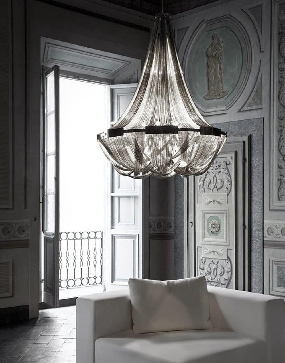 Tassel Aluminum Chain Chandelier - YIOSI