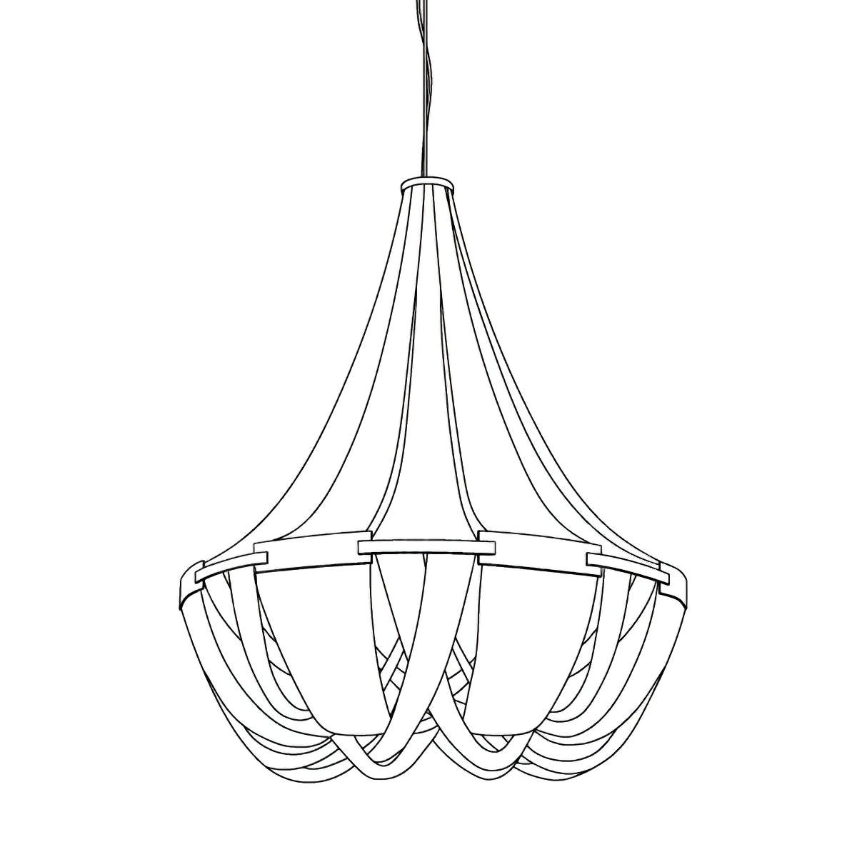 Tassel Aluminum Chain Chandelier - YIOSI