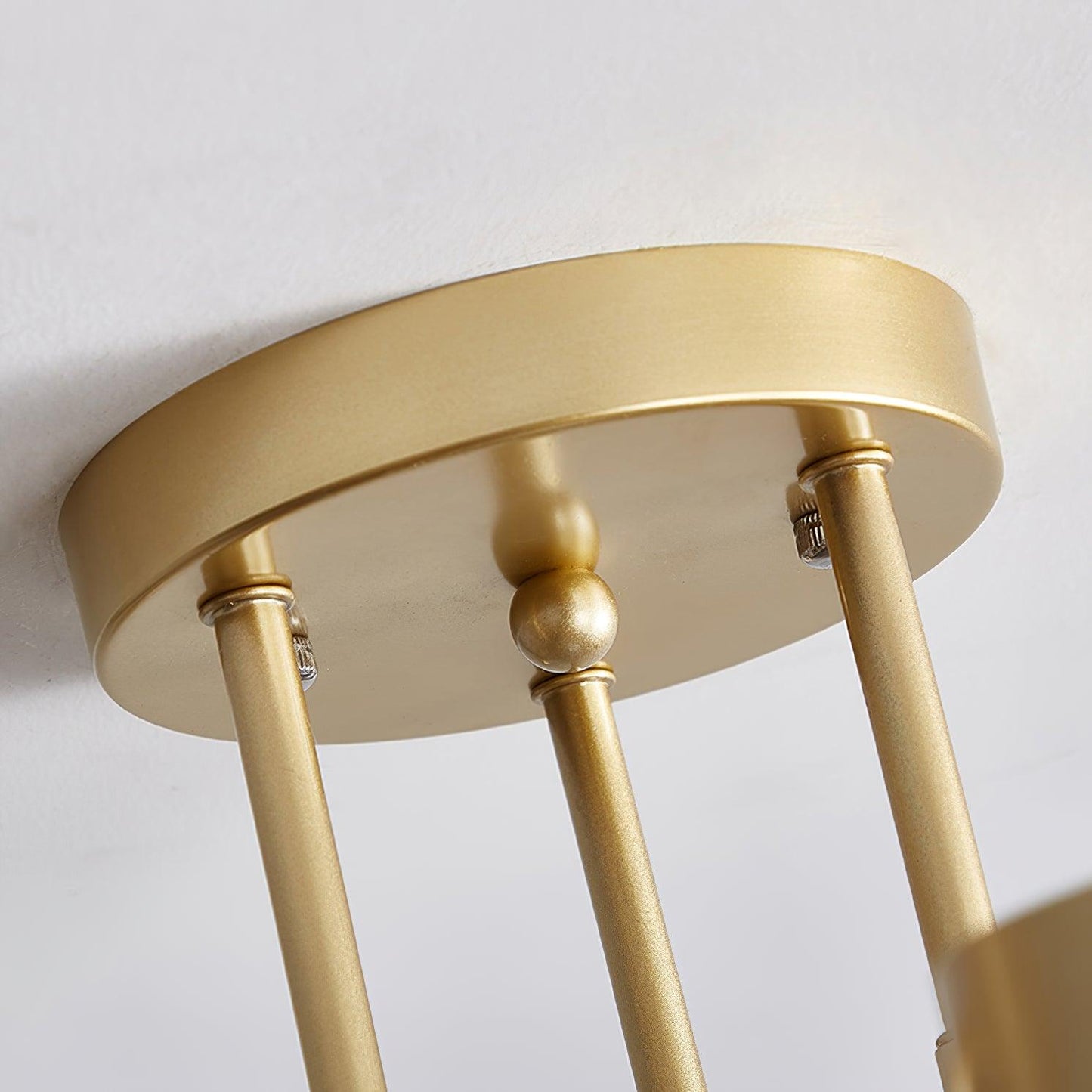 Gold Finish Sputnik Flush Ceiling Light with Integrated LED Shades