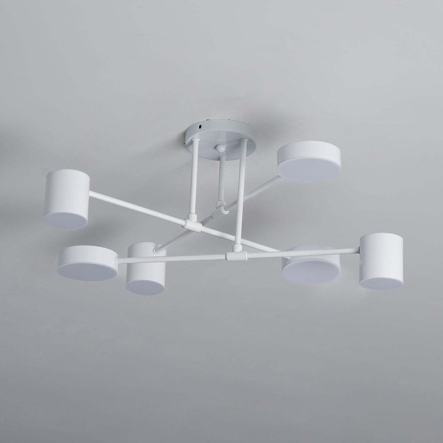 Gold Finish Sputnik Flush Ceiling Light with Integrated LED Shades