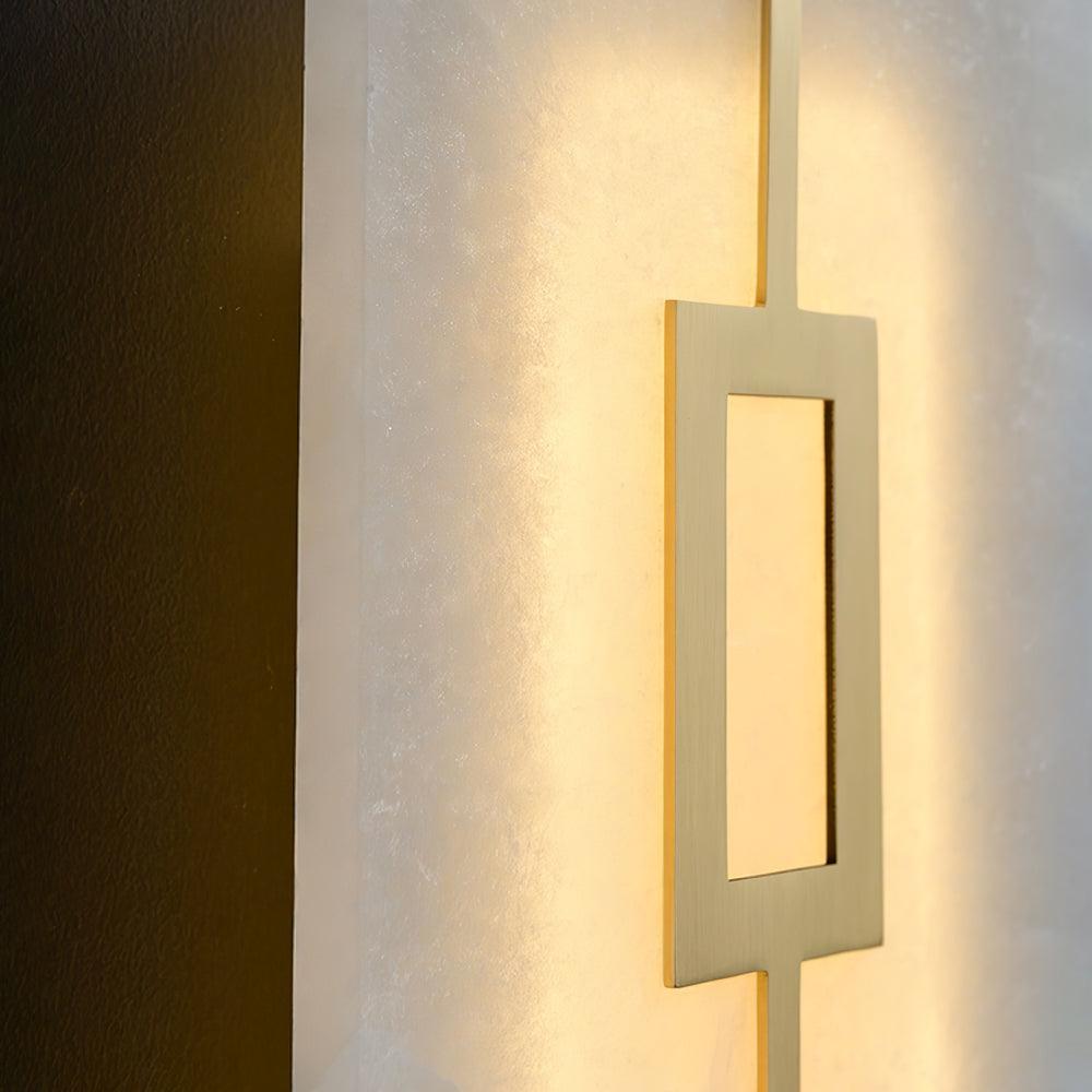 Square Alabaster Wall Lamp - YIOSI
