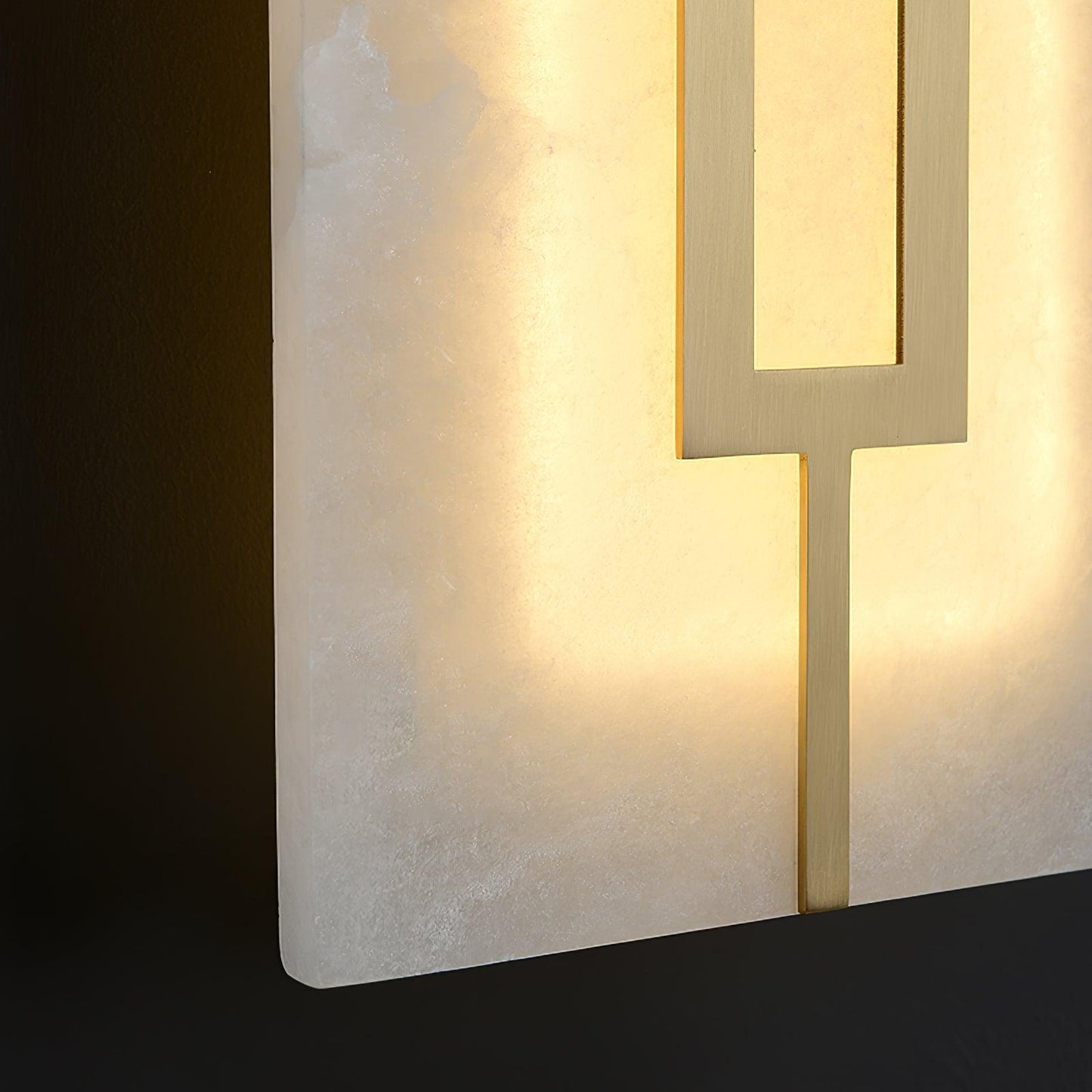 Square Alabaster Wall Lamp - YIOSI