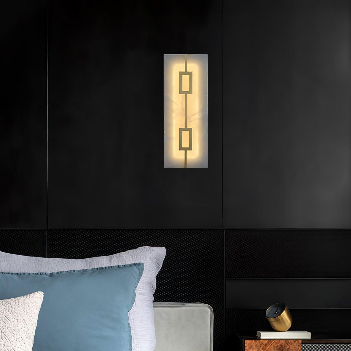 Square Alabaster Wall Lamp - YIOSI