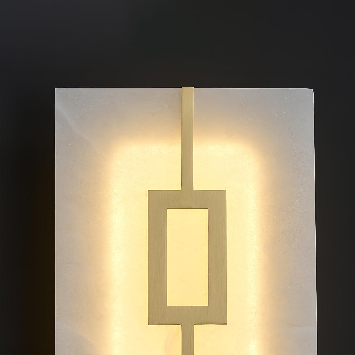 Square Alabaster Wall Lamp - YIOSI