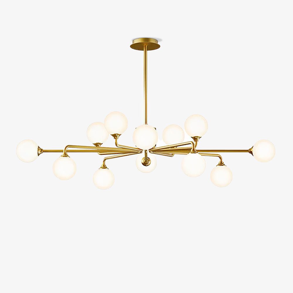 Staggered Glass Globes Chandelier - YIOSI