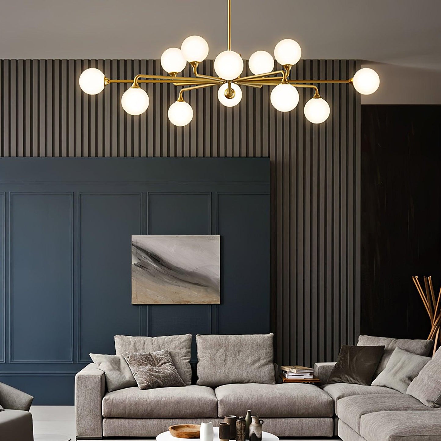 Staggered Glass Globes Chandelier - YIOSI