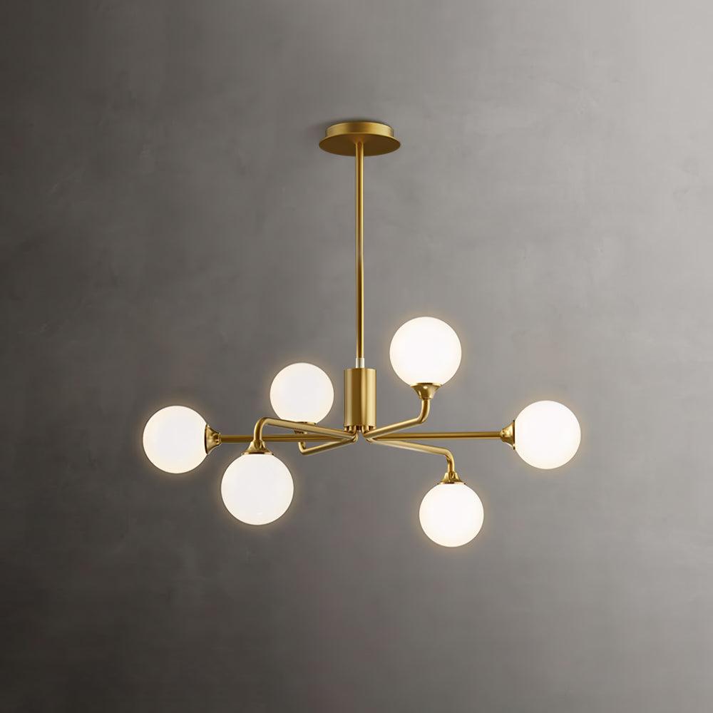 Staggered Glass Globes Chandelier - YIOSI