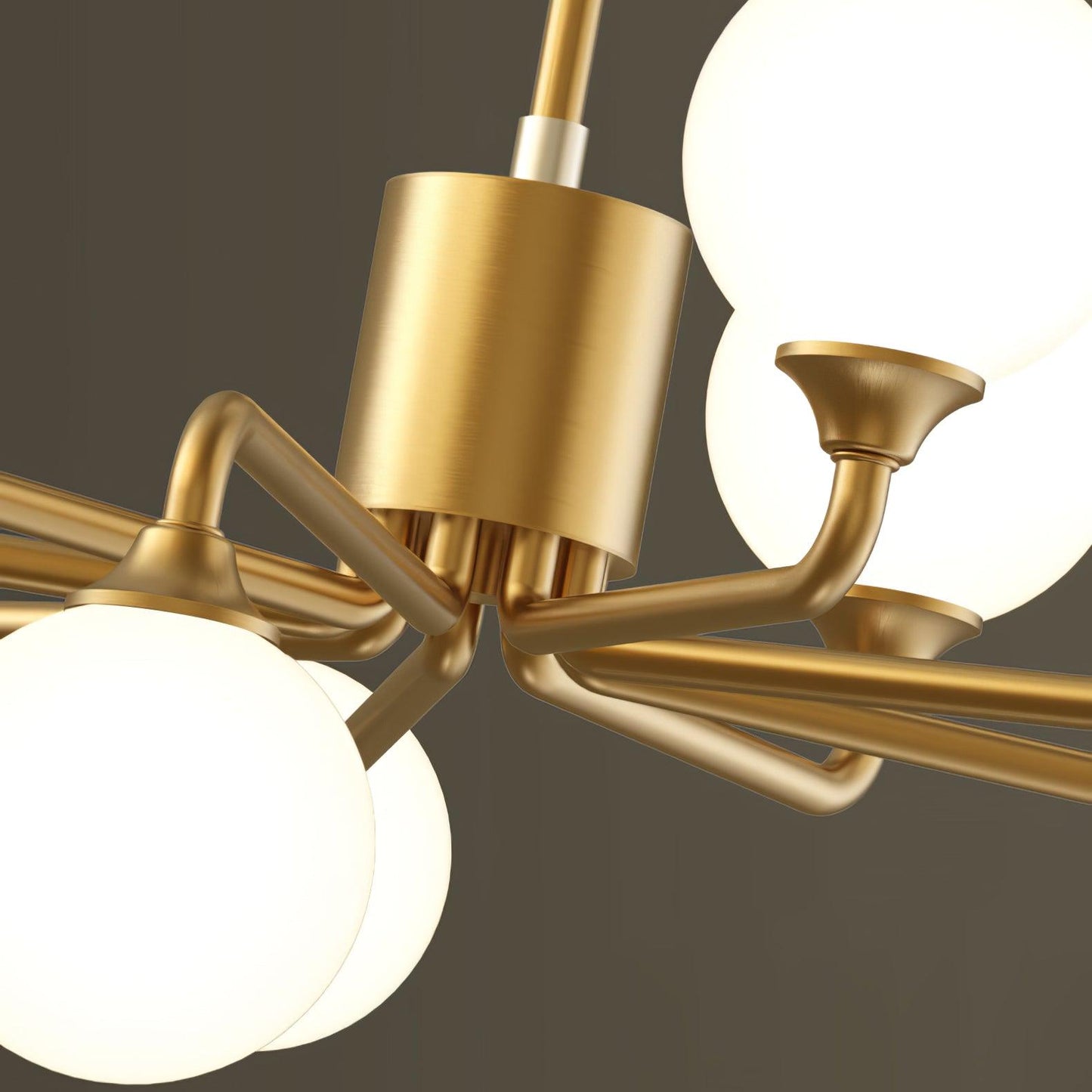 Staggered Glass Globes Chandelier - YIOSI