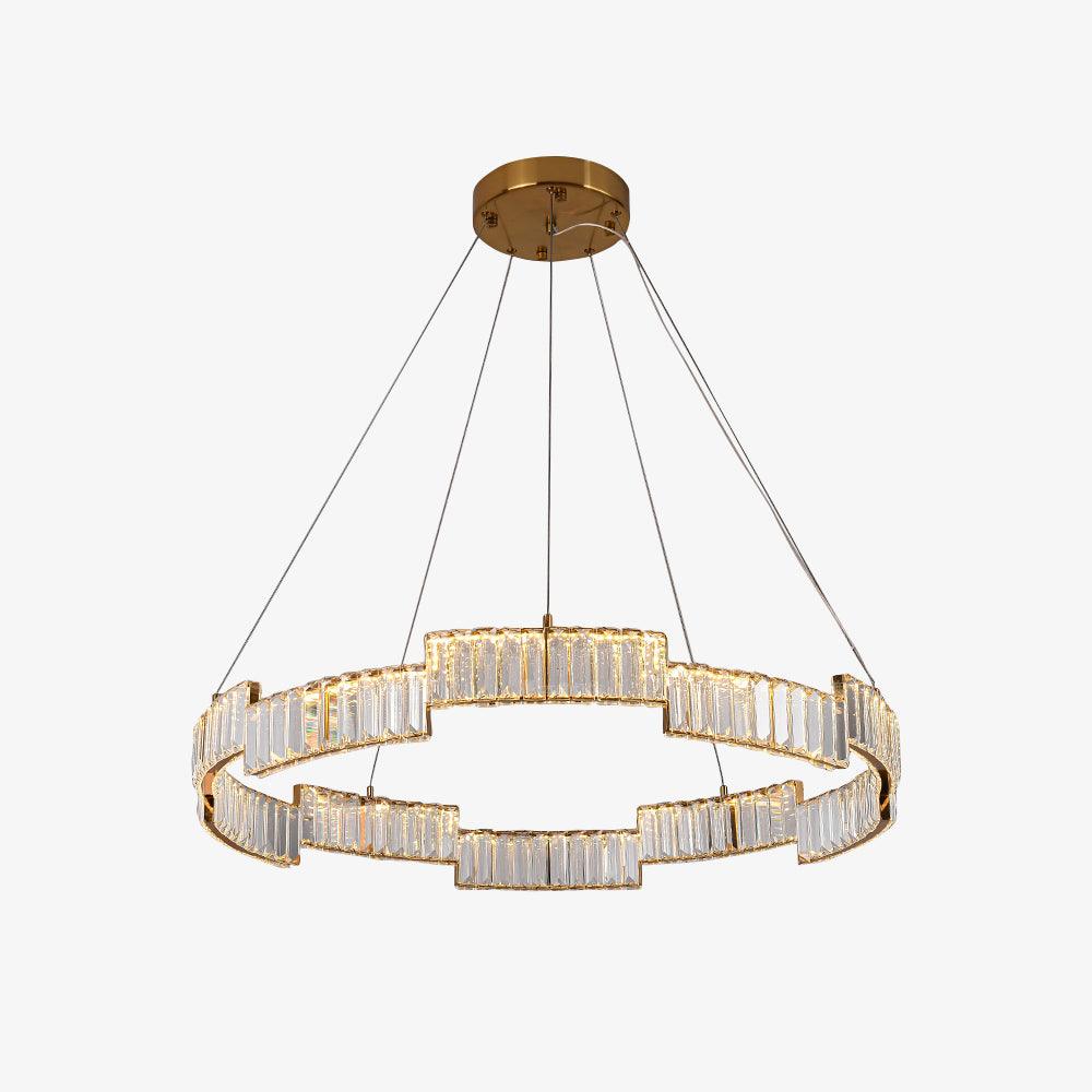 Stella Crystal Chandelier – Copper Finish Clear Crystal LED Ceiling Light