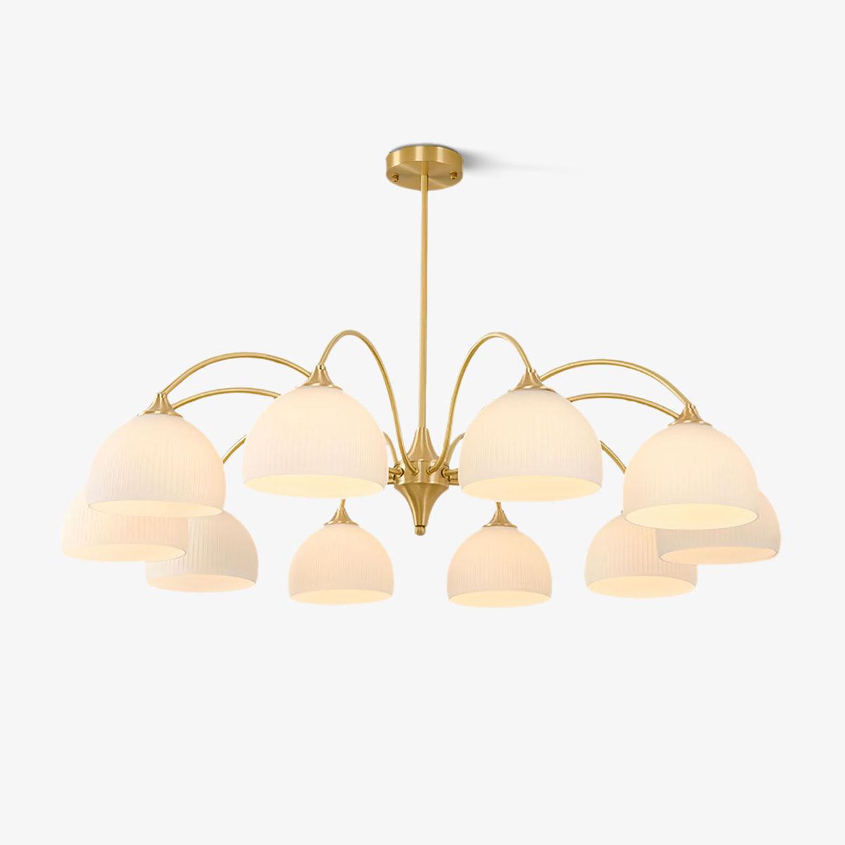 Striped Glass Bowl Chandelier - YIOSI