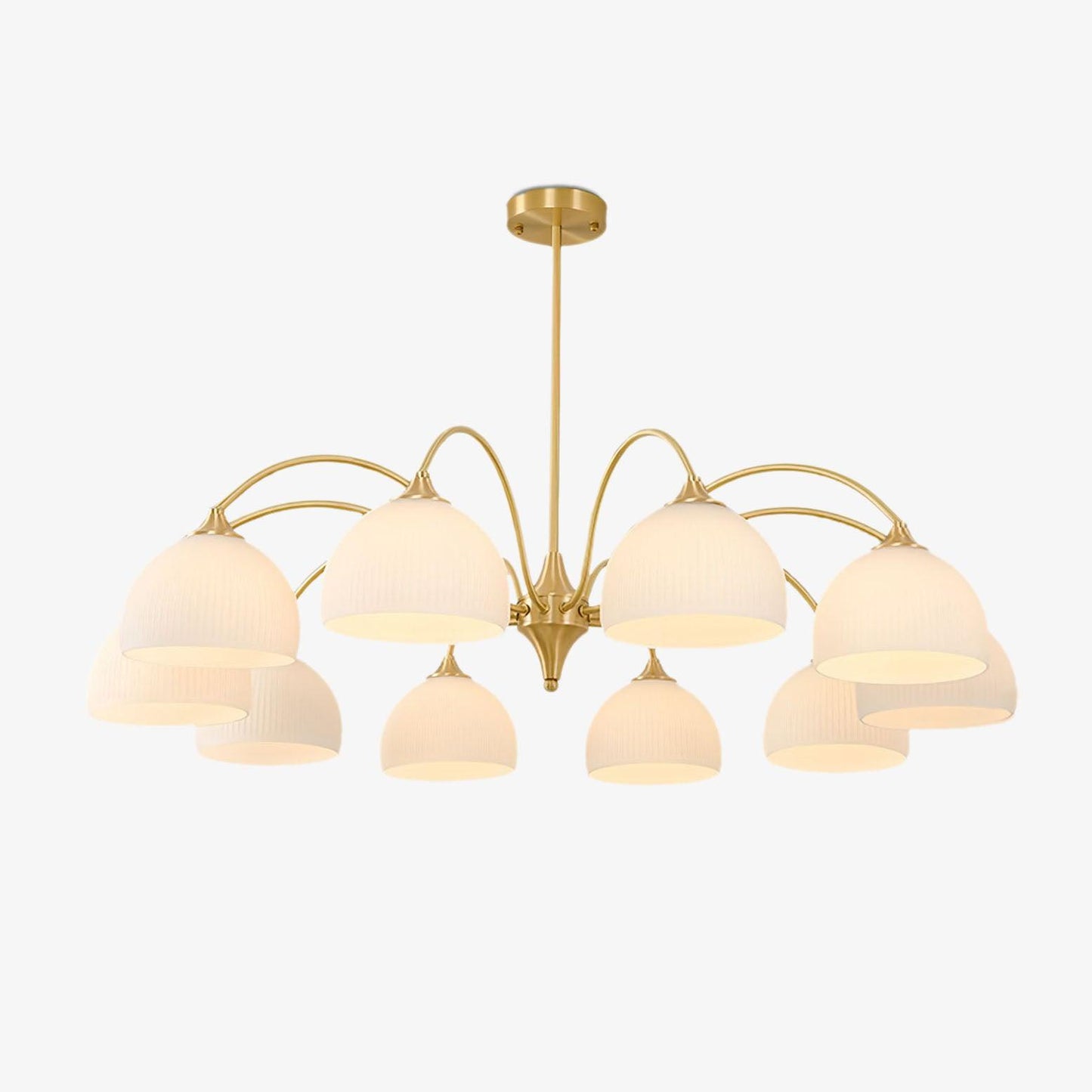 Striped Glass Bowl Chandelier - YIOSI