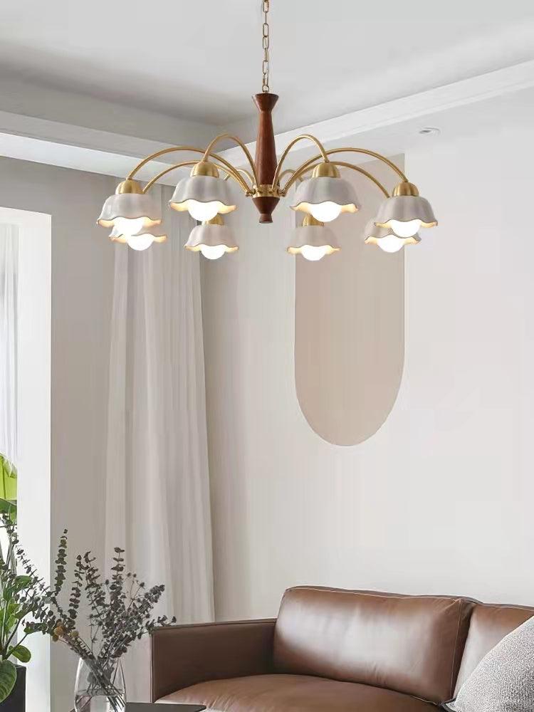 Swedish Modern Brass Chandelier - YIOSI
