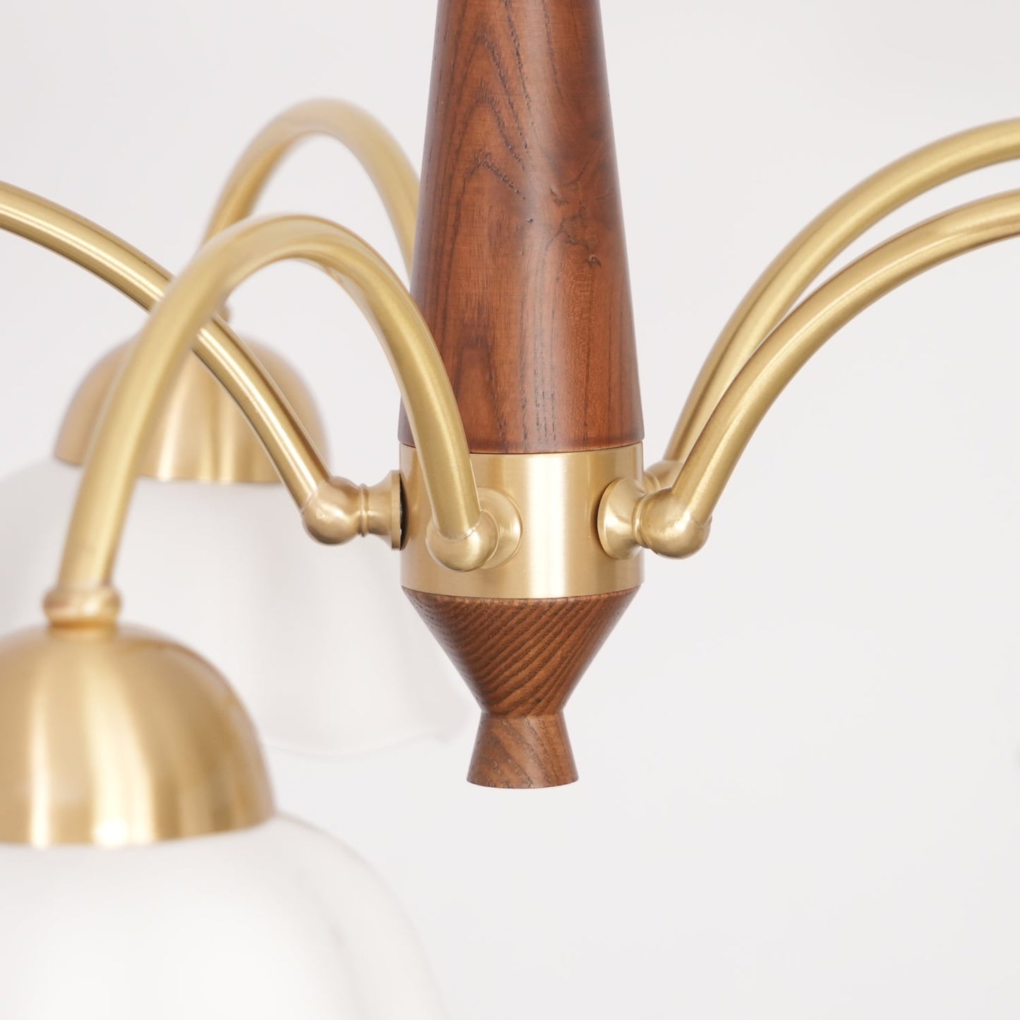 Swedish Modern Brass Chandelier - YIOSI