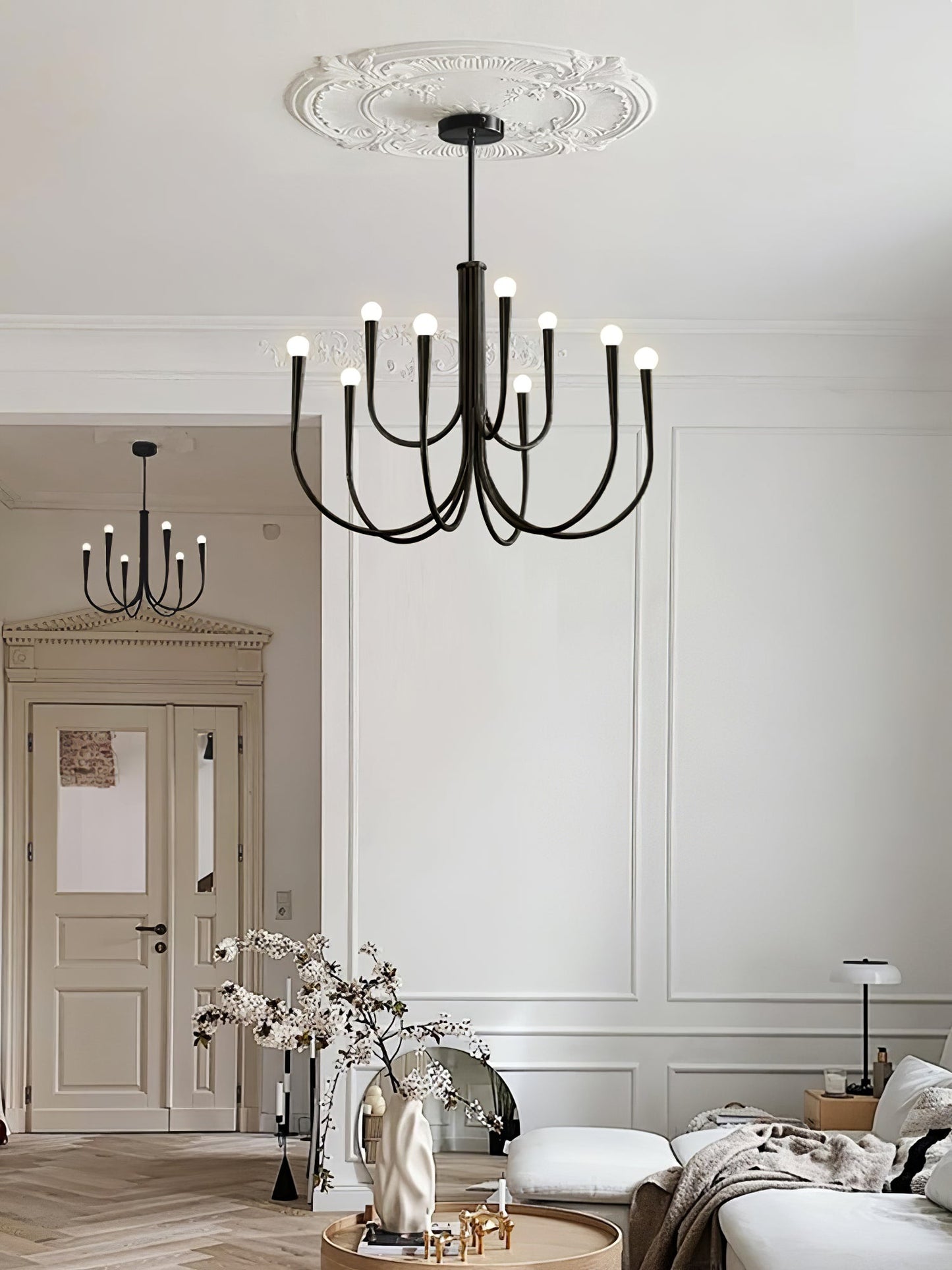 Swoop Arm Chandelier - YIOSI
