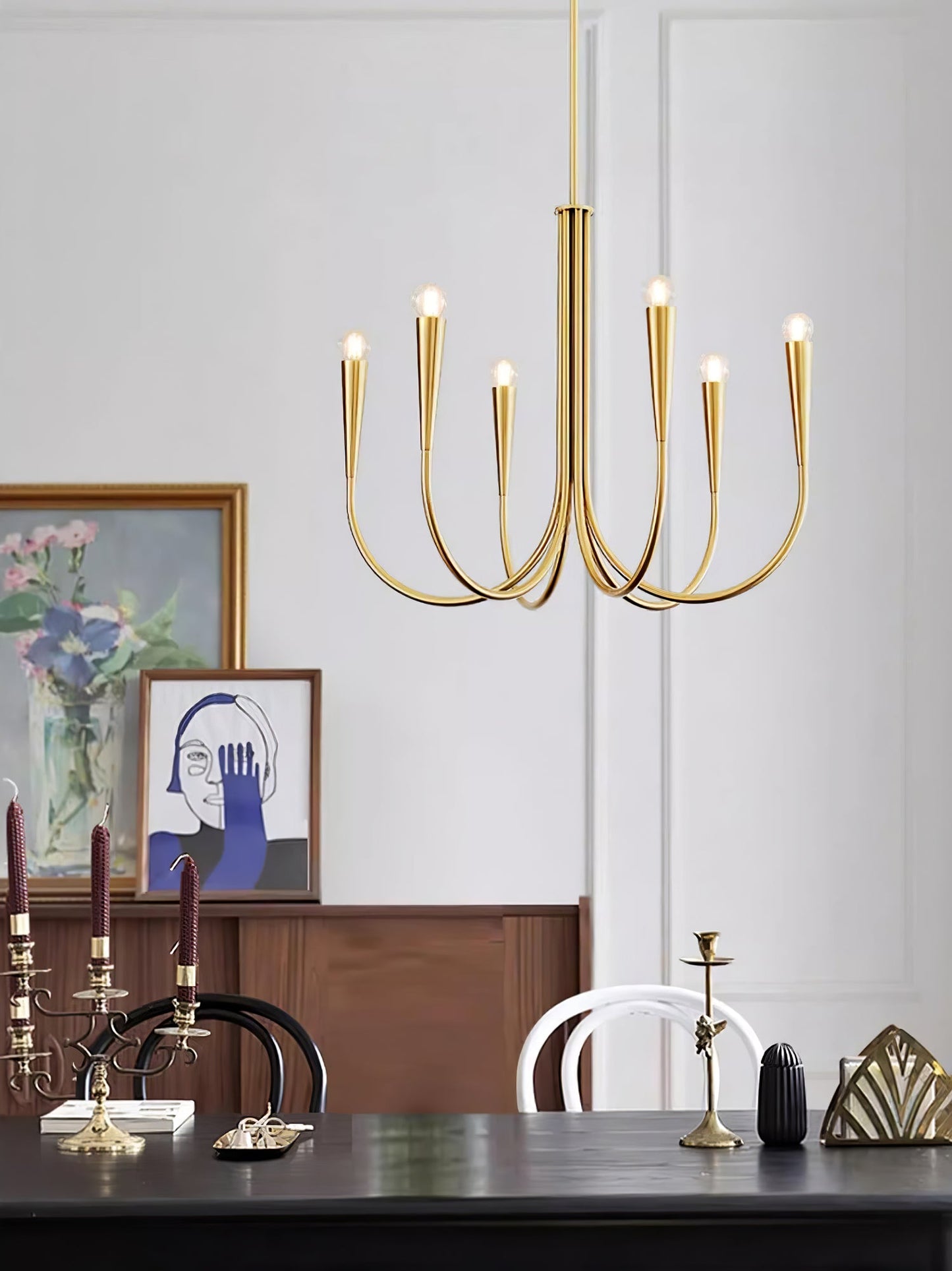Swoop Arm Chandelier - YIOSI
