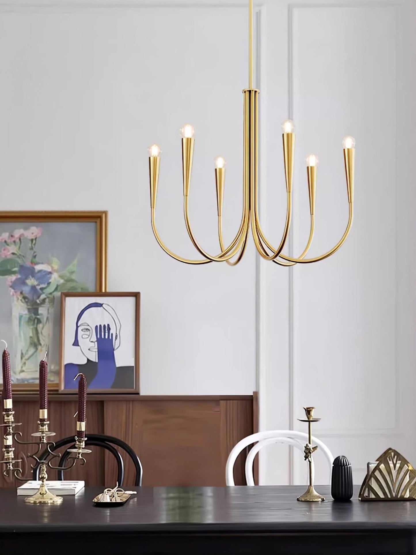 Swoop Arm Chandelier - YIOSI