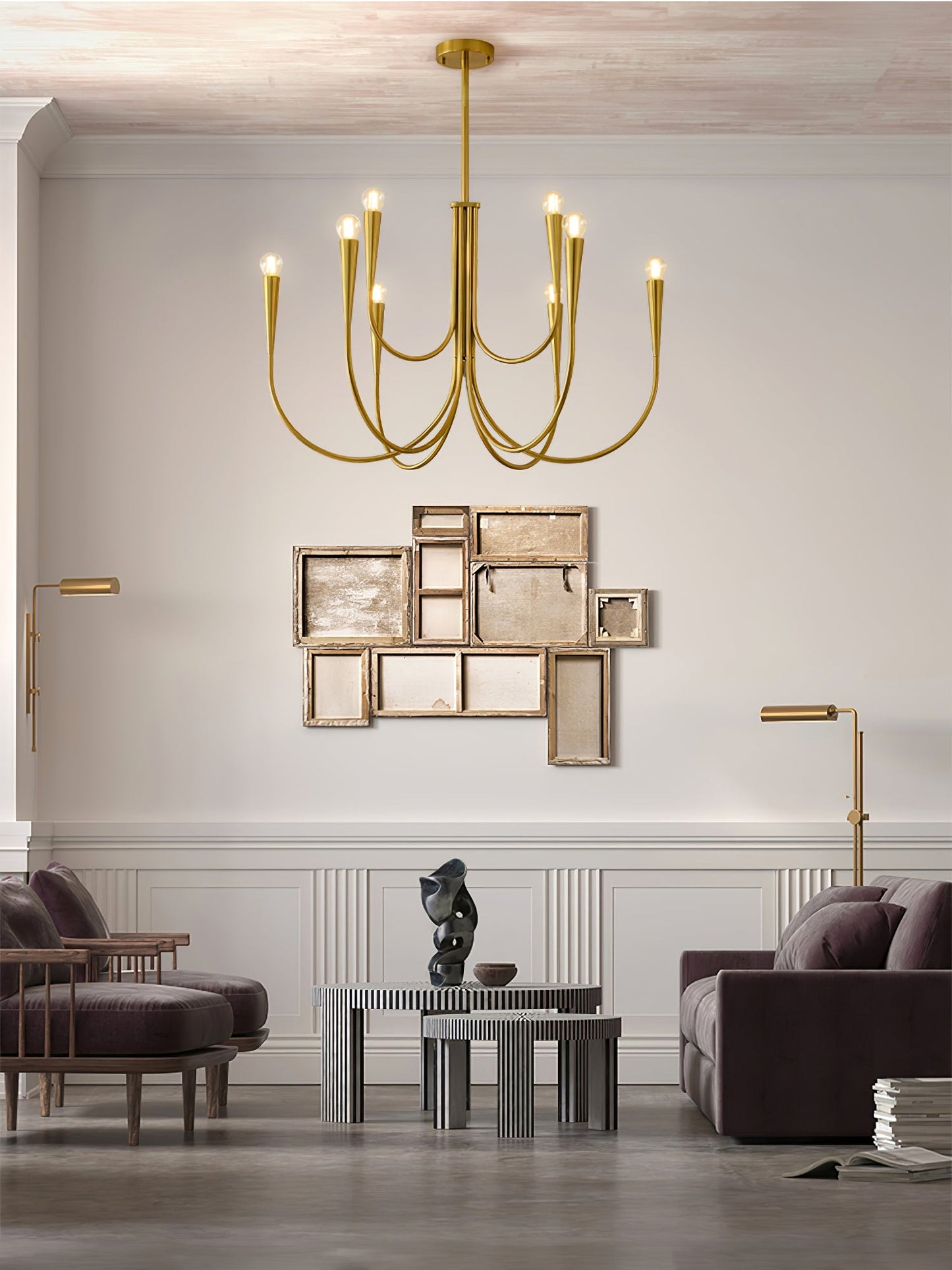 Swoop Arm Chandelier - YIOSI
