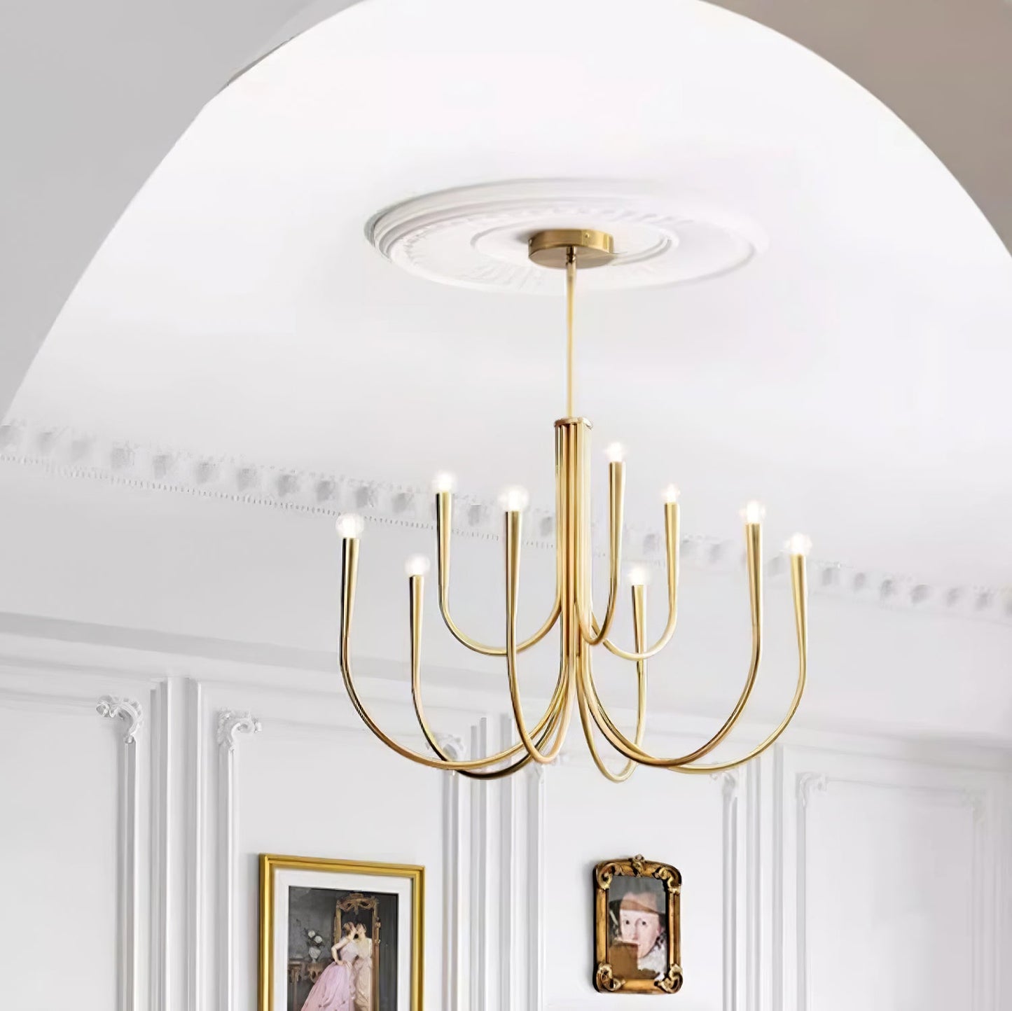 Swoop Arm Chandelier - YIOSI